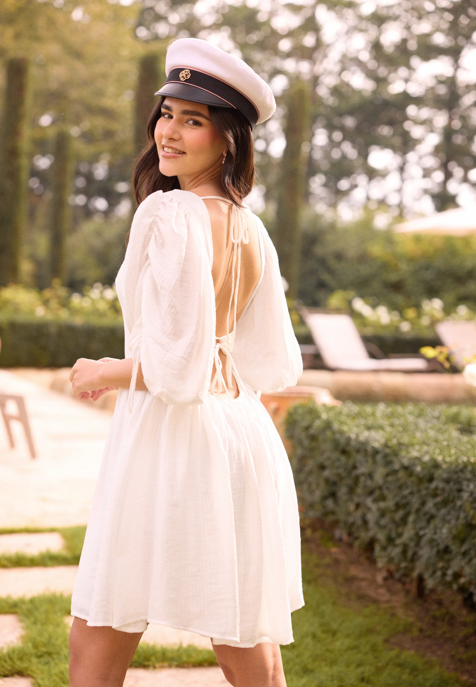 Tie Back Short Dress - Image 5