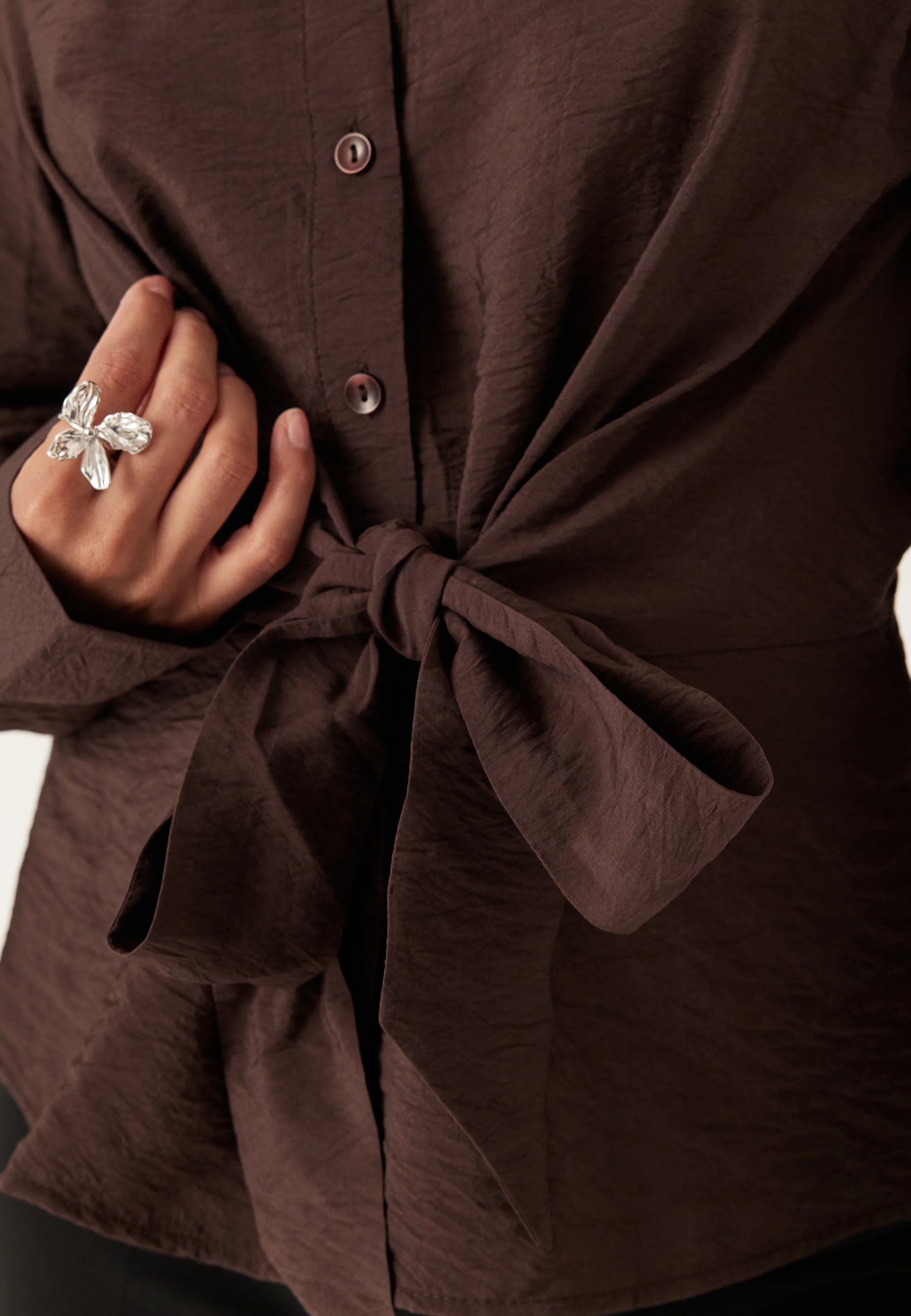 Tie Detail Shirt - Image 6