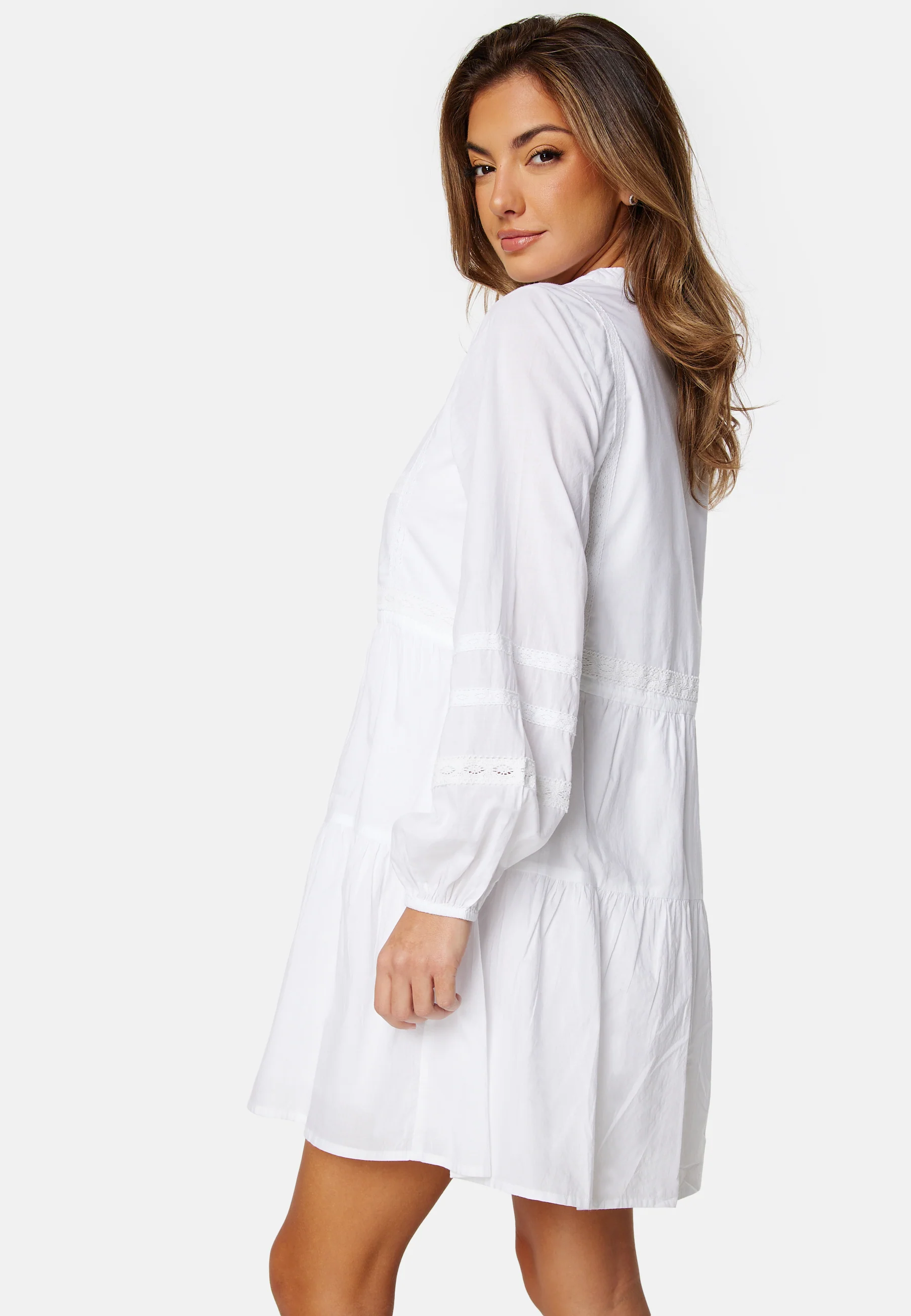 Tie L/S cotton dress - Image 4