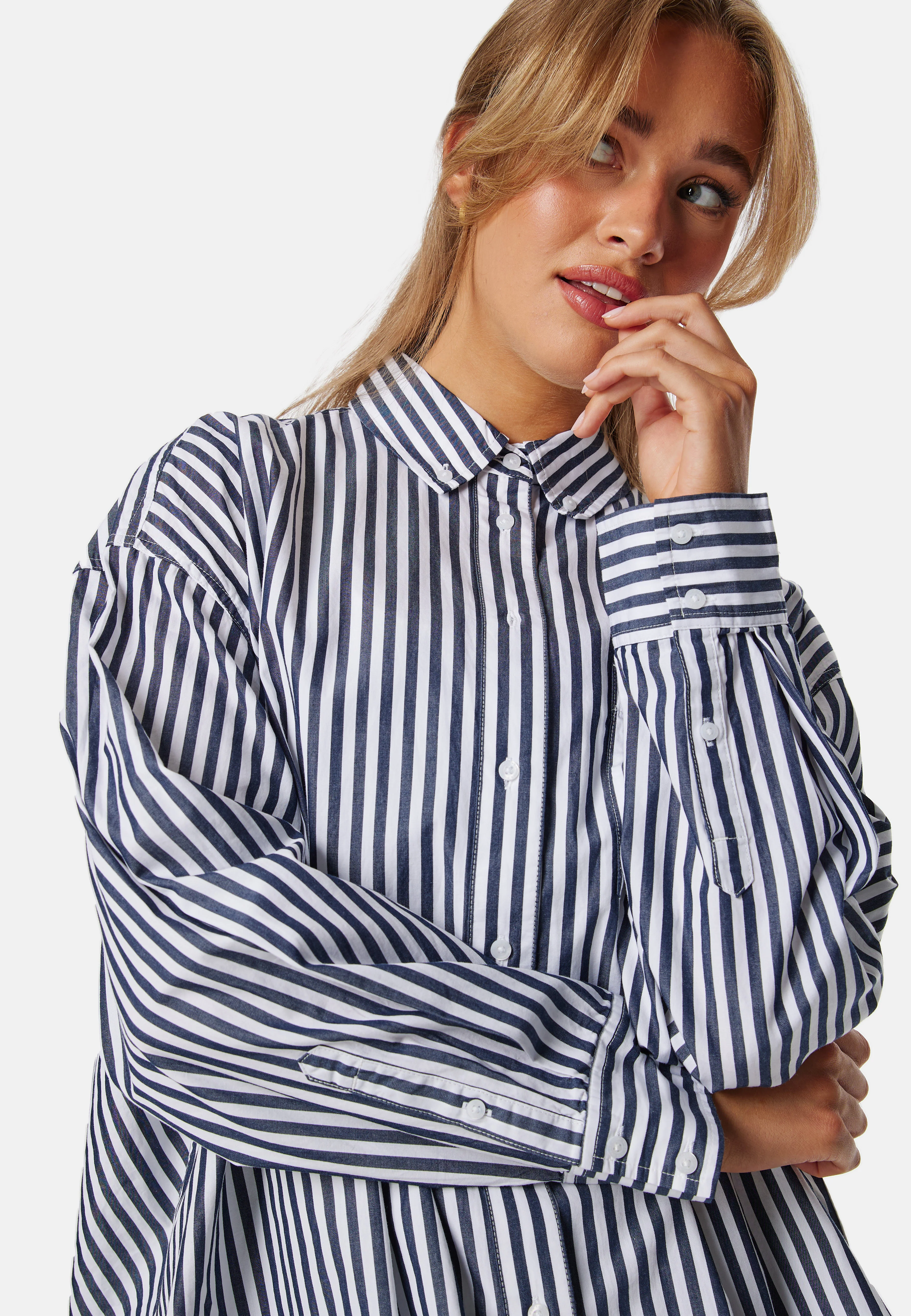 Tjw Ovs Pinstripe Shirt - Image 4