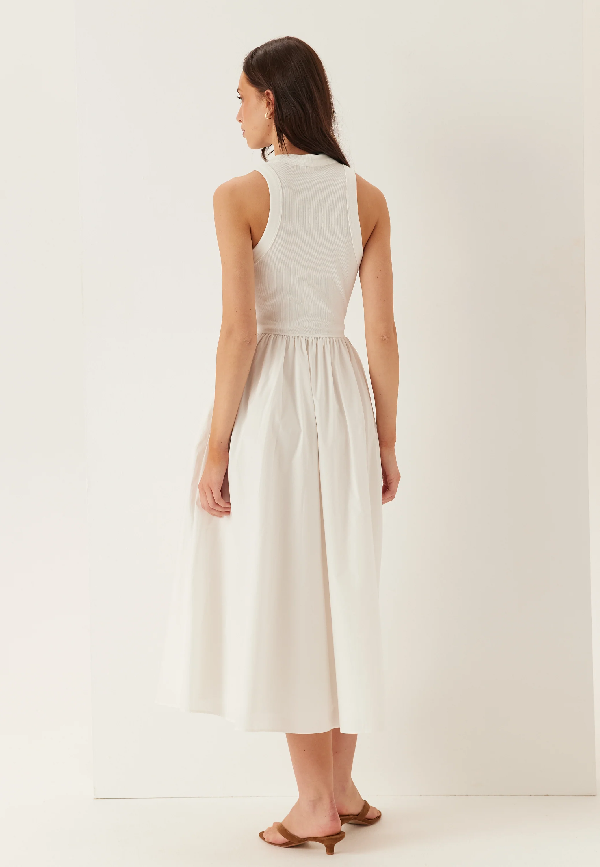 Tjw Rib Poplin Tank Dress Ext - Image 2