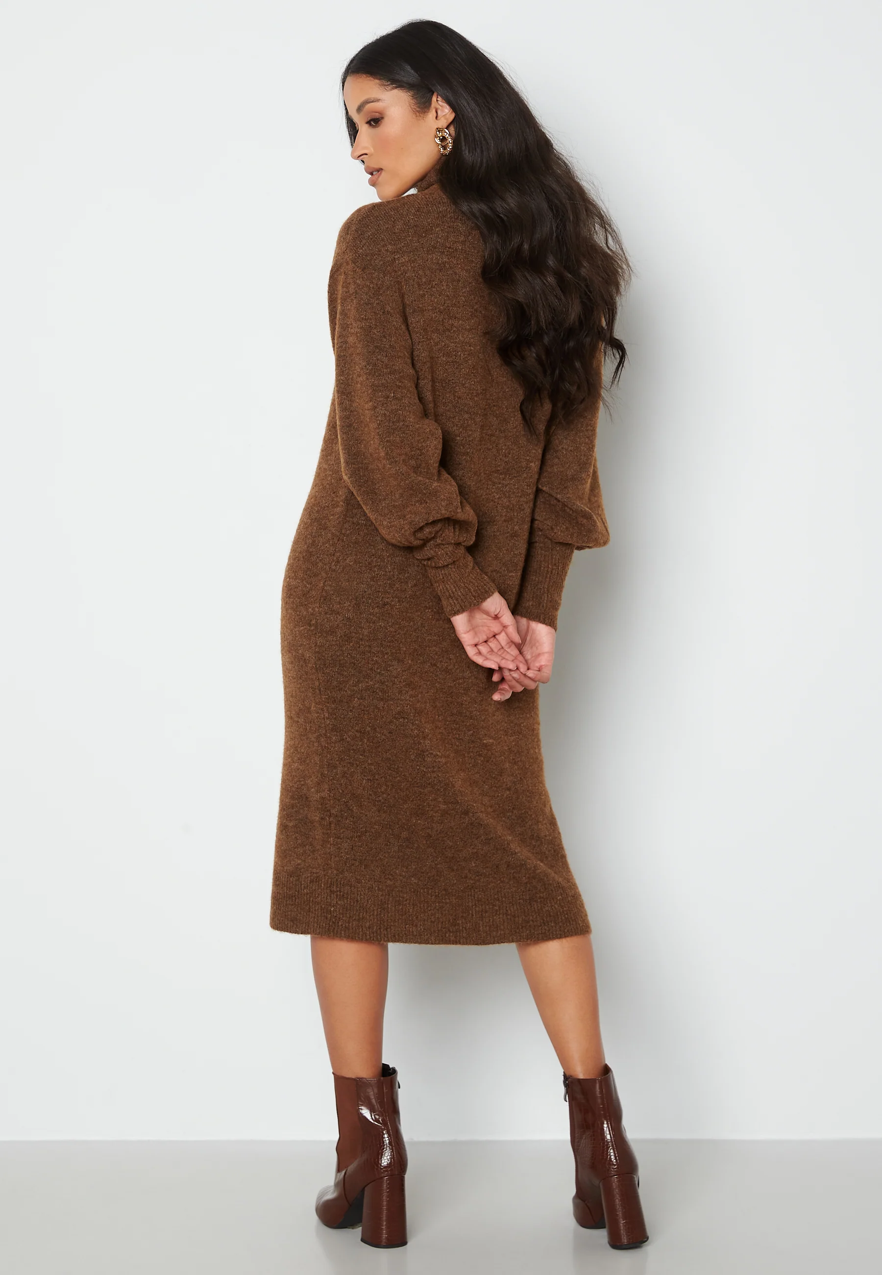 Toka L/S Wrap Neck Dress - Image 2