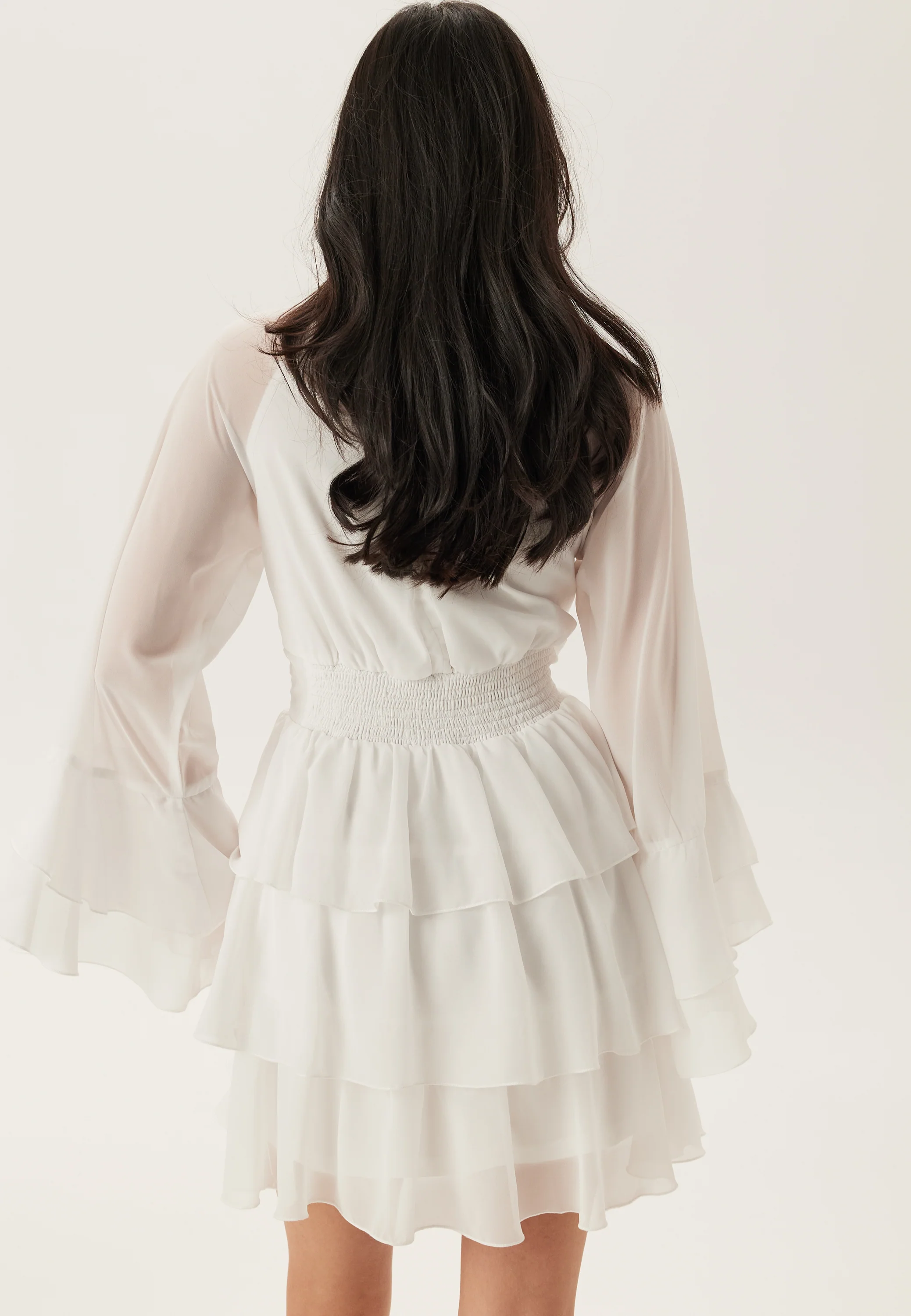 Triple Flounce Short Dress - Image 4