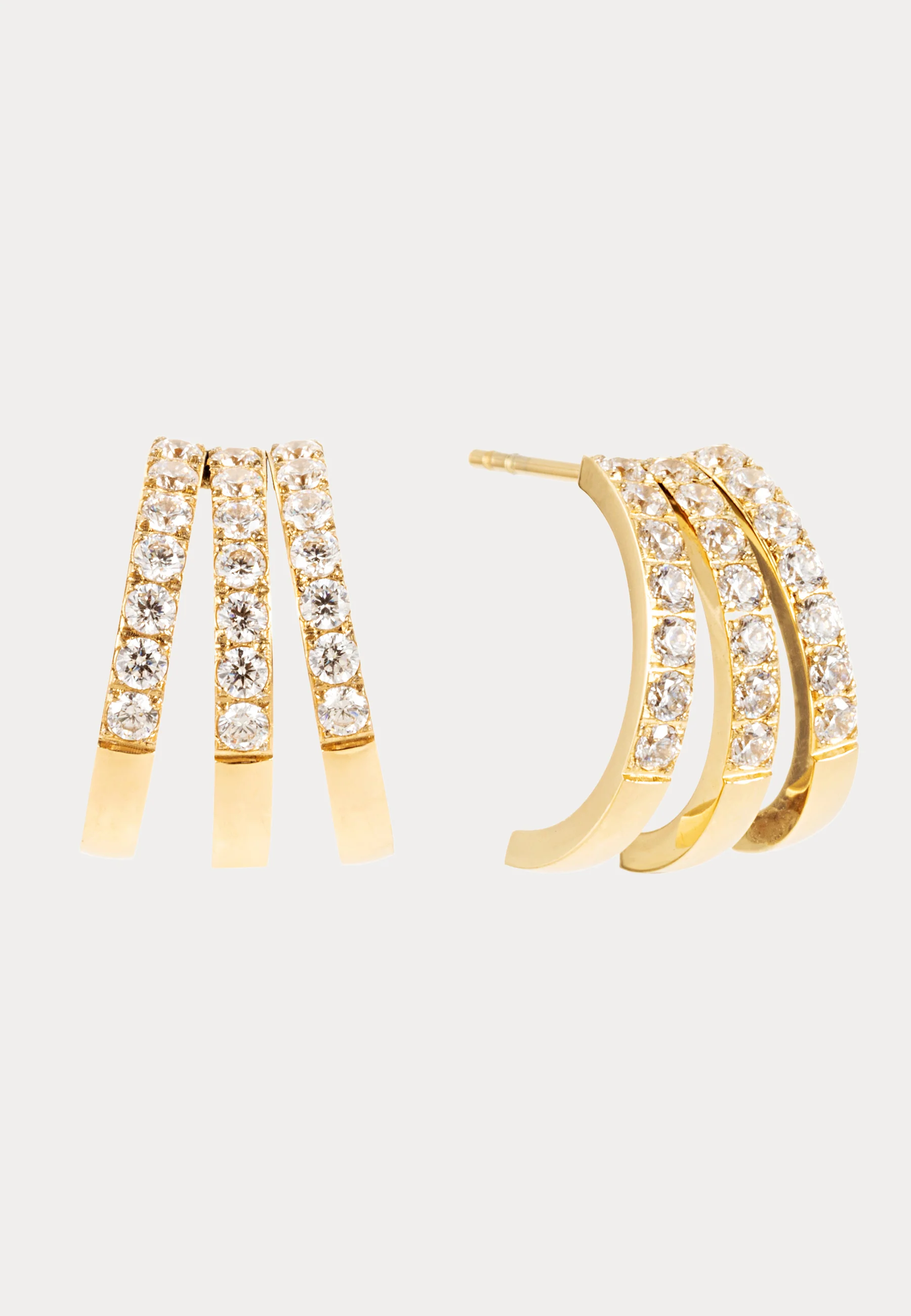 Trippel Crystal Earring - Image 2
