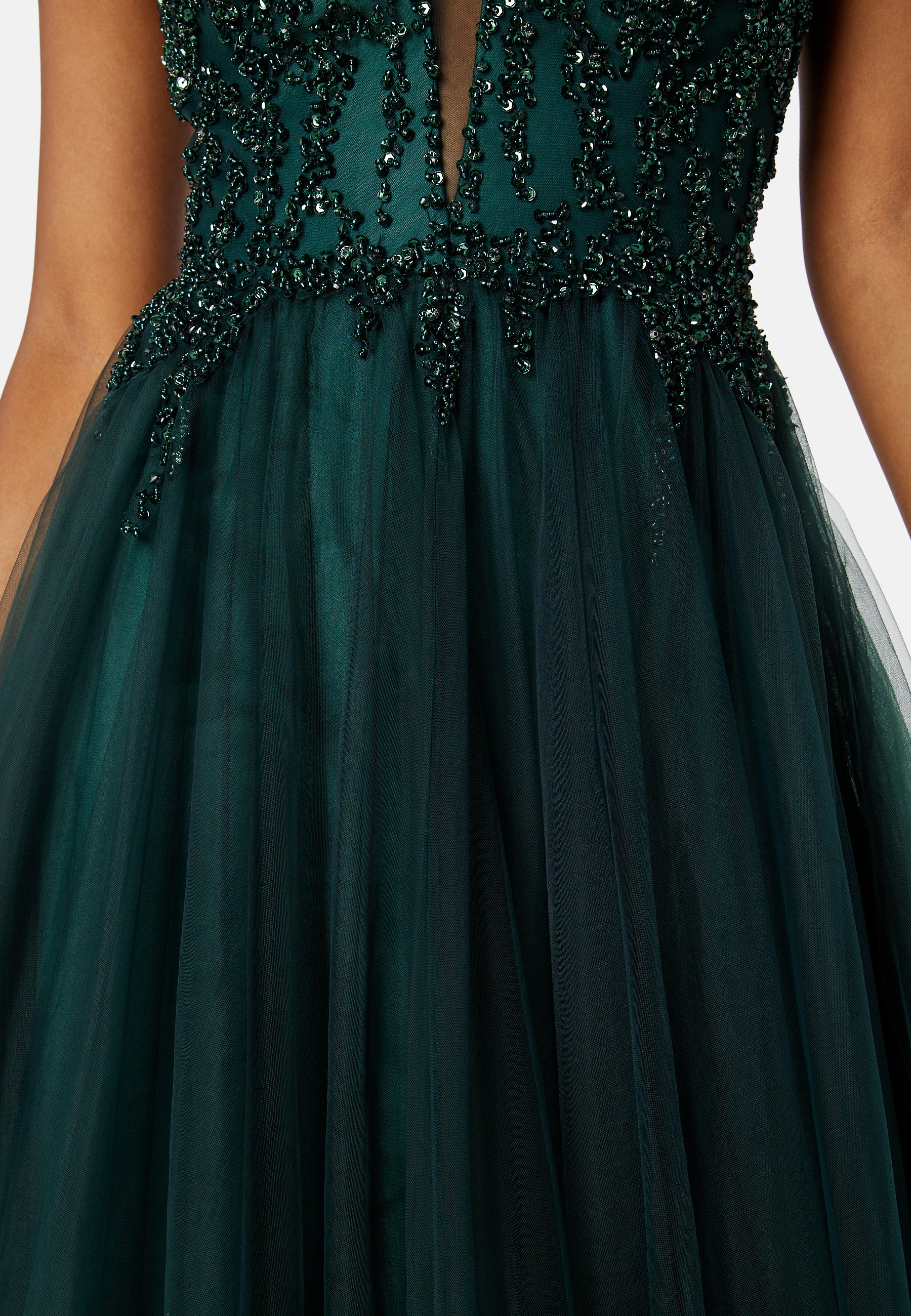 Tulle Back Lacing Evening Dress - Image 4