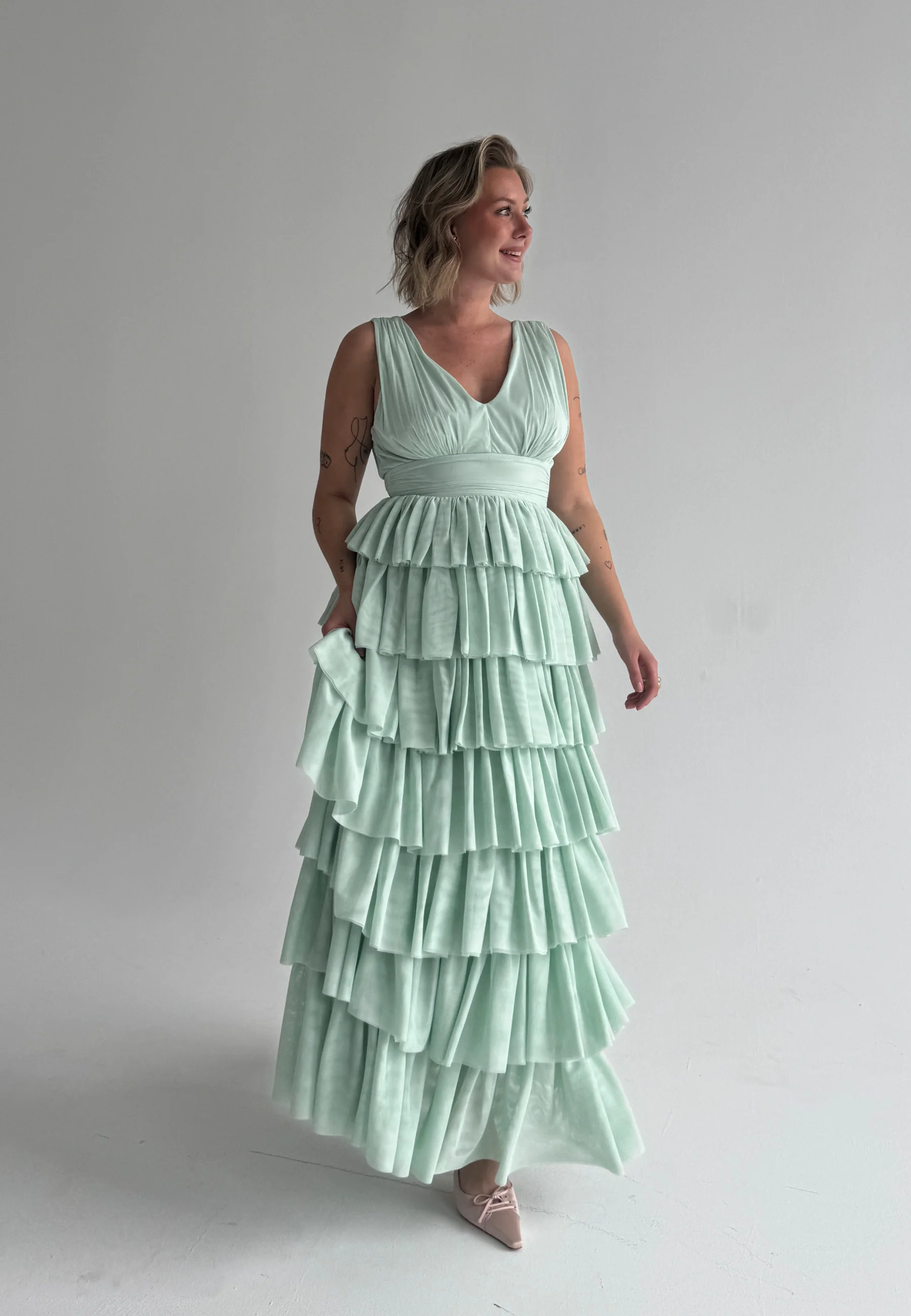 Tulle Frill Gown - Image 7