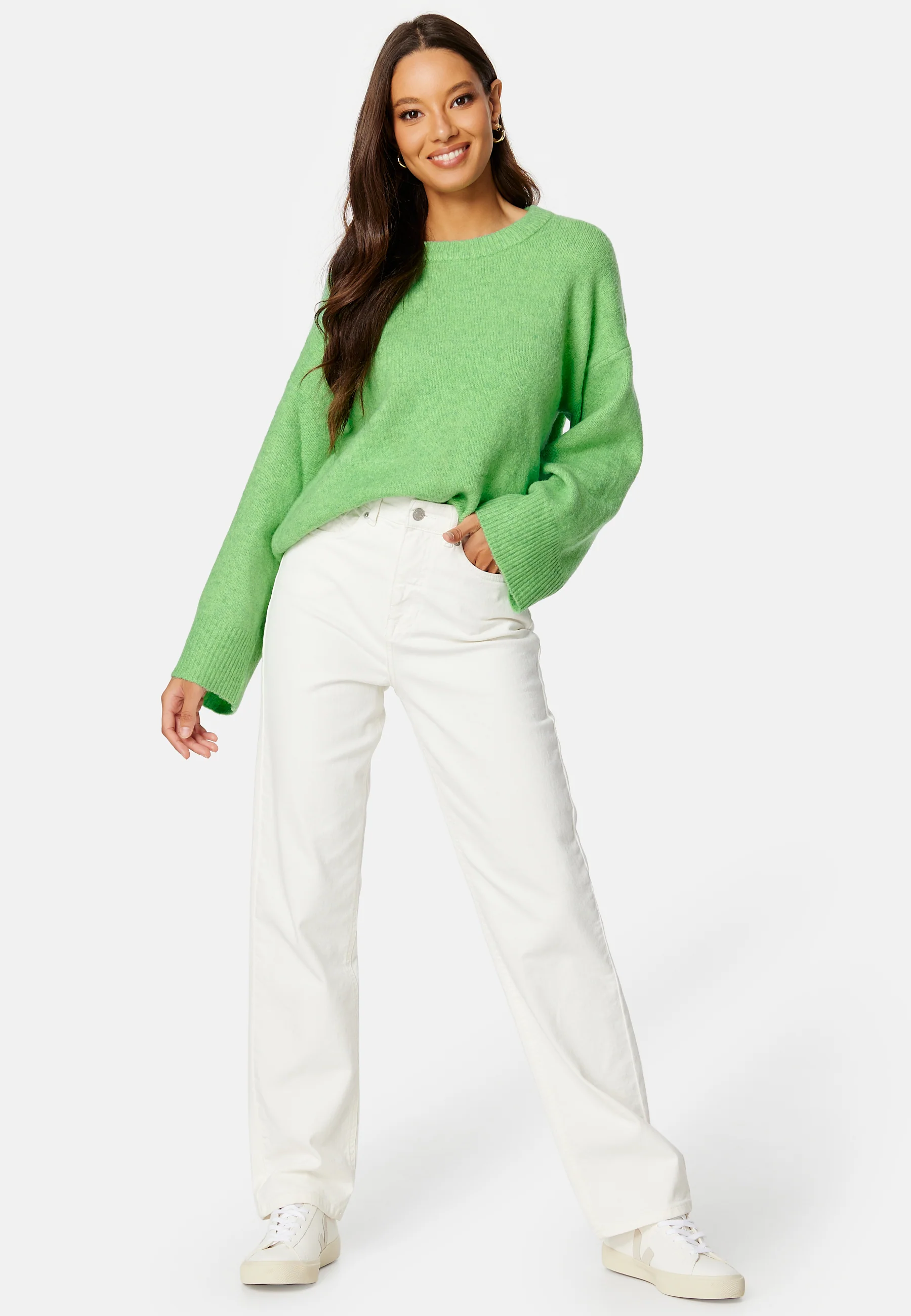 Tulle LS Oversize O-Neck Knit - Image 2