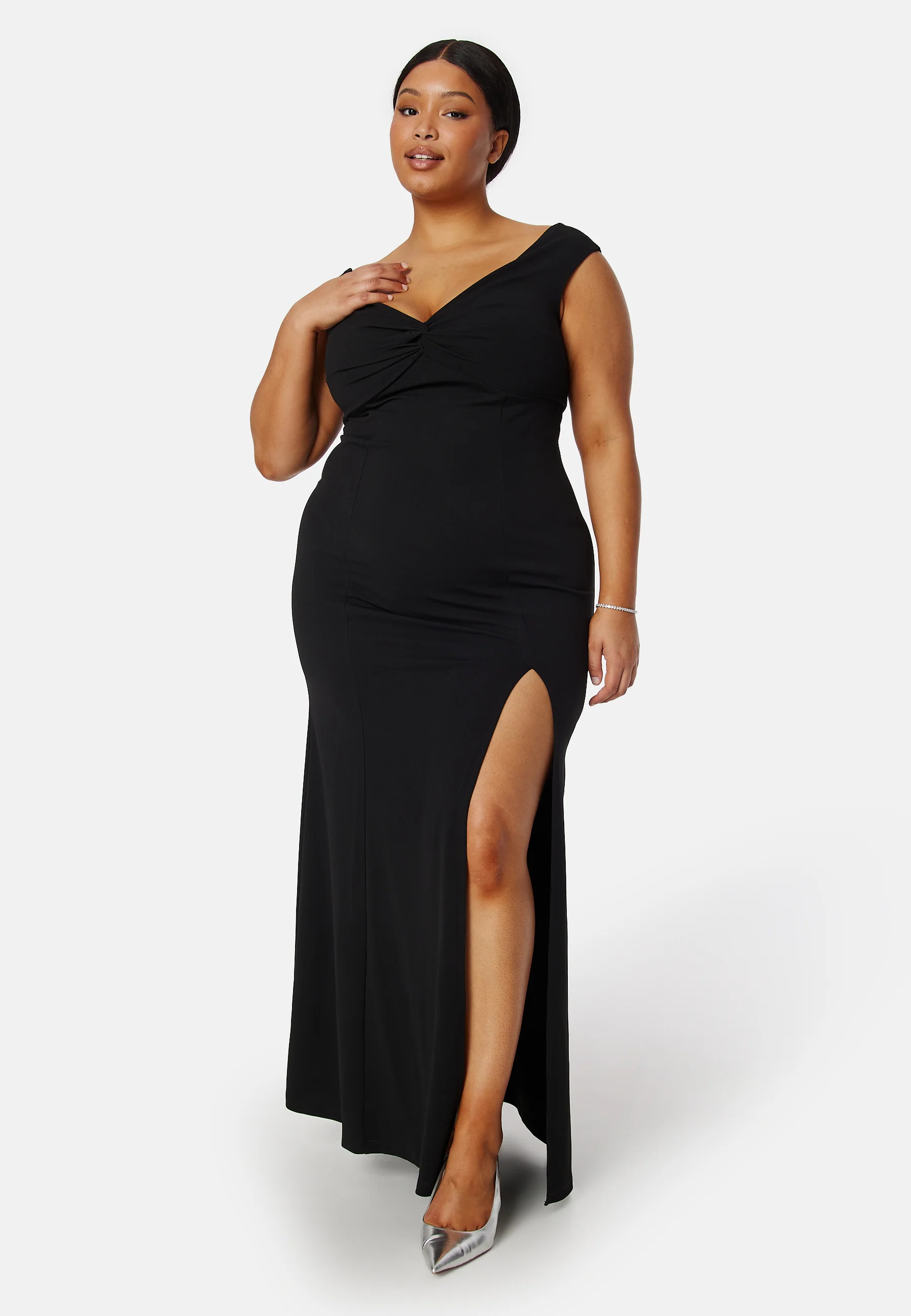 Twist Off Shoulder Gown - Image 7