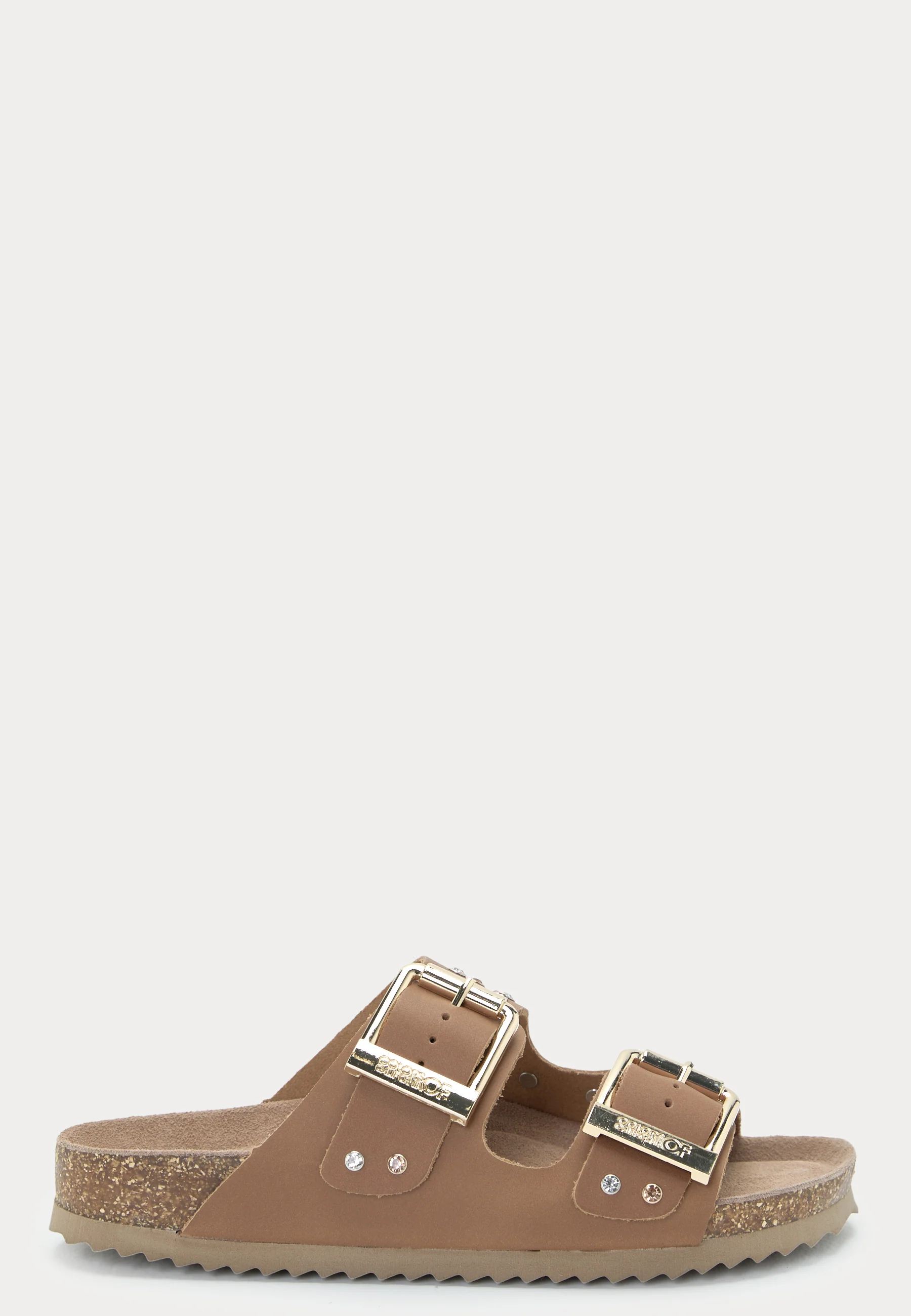 Two Buckle Sandal Nubuck Stras - Image 3