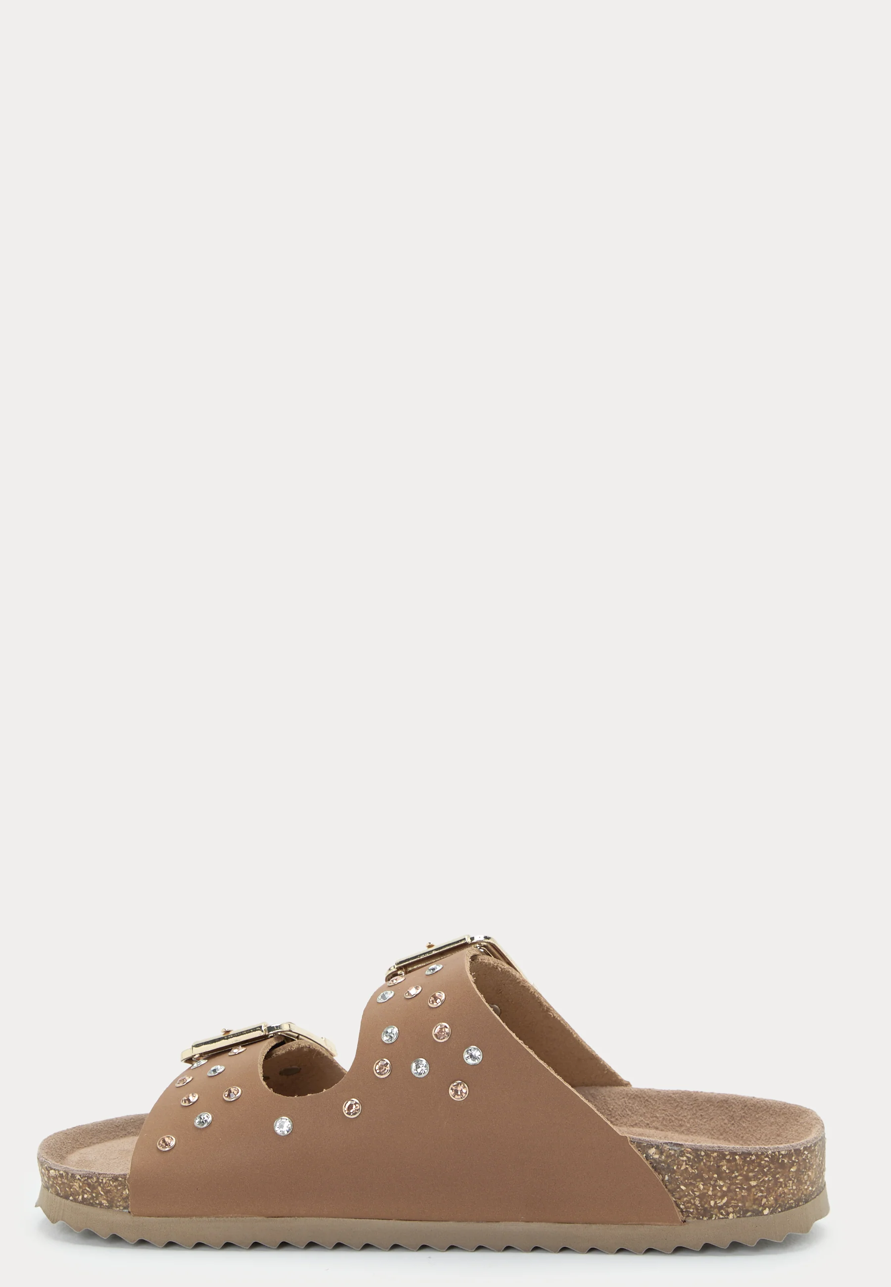 Two Buckle Sandal Nubuck Stras - Image 4