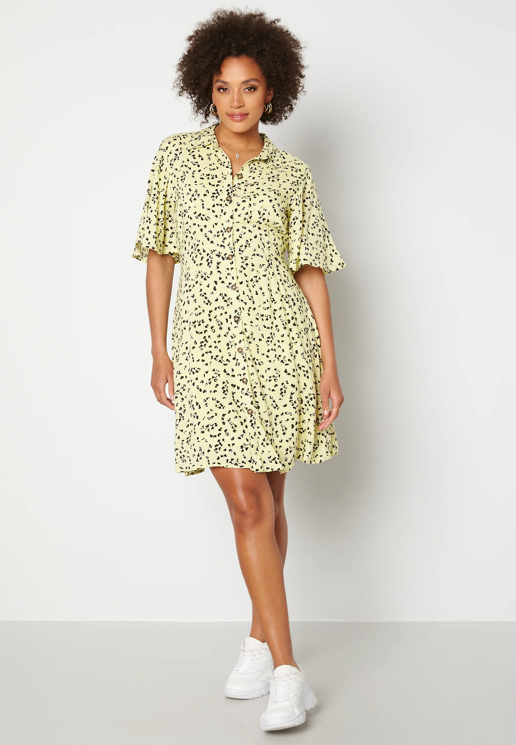 Uma 2/4 Short Shirt Dress - Image 2