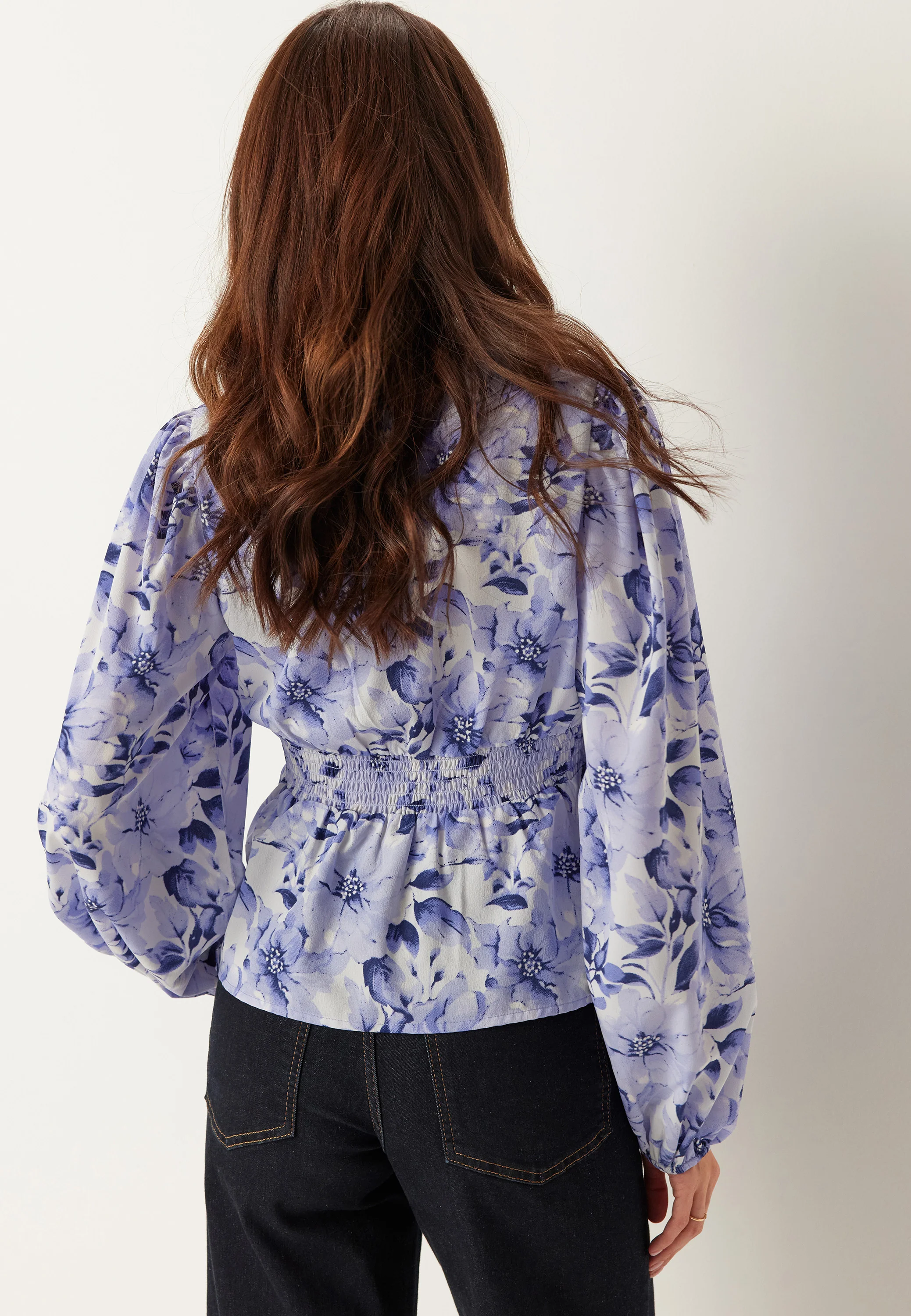 V-neck Smock Blouse - Image 2