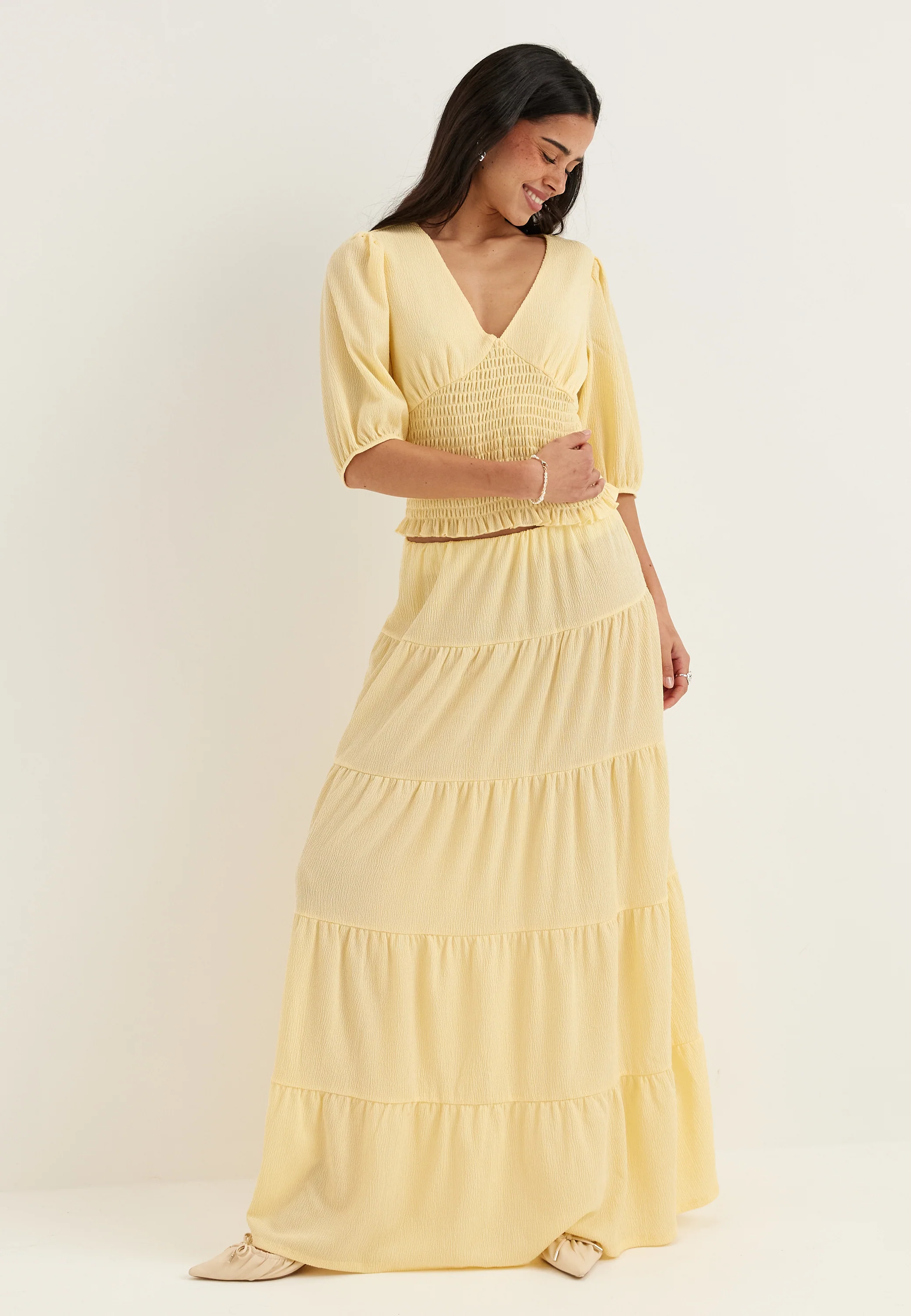 V-neck Smock Top - Image 5