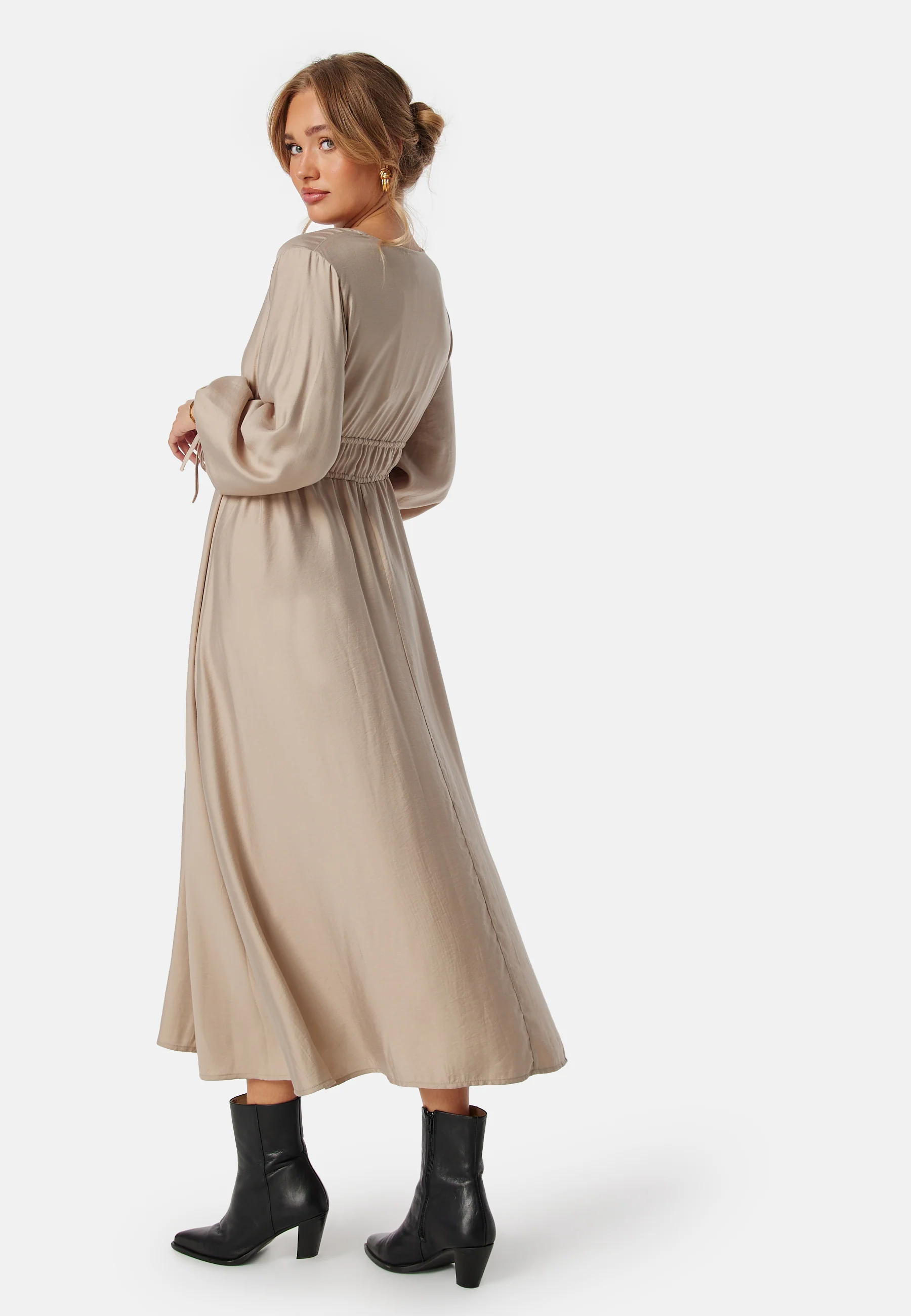 V-neck Strap L/S Dress - Image 6