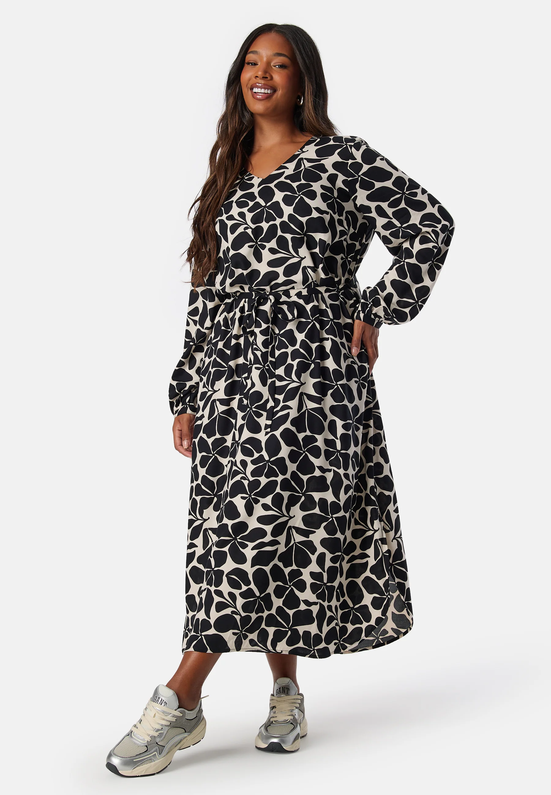 V-neck Viscose Dress - Image 5