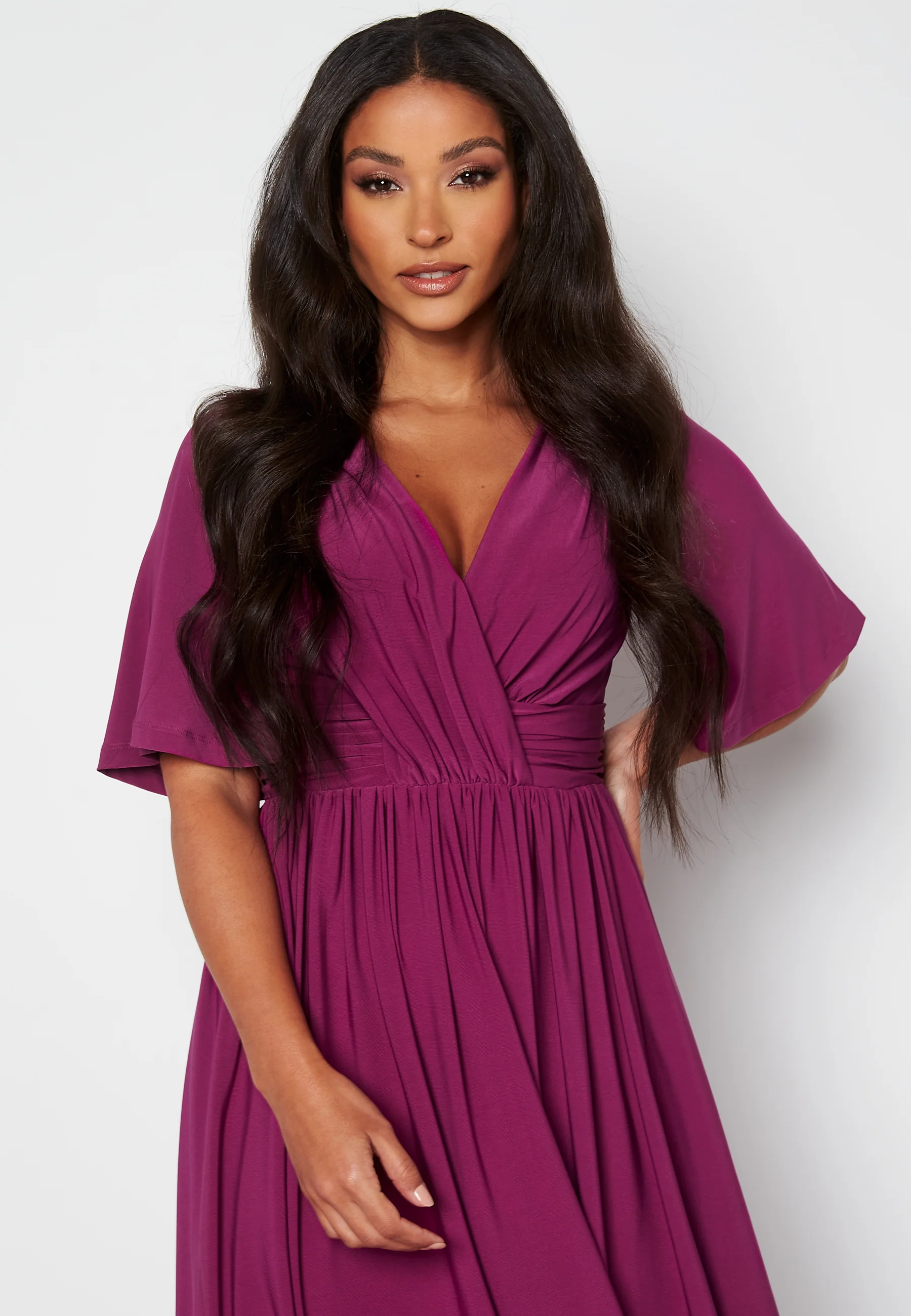 Valeria Butterfly Sleeve Dress - Image 4