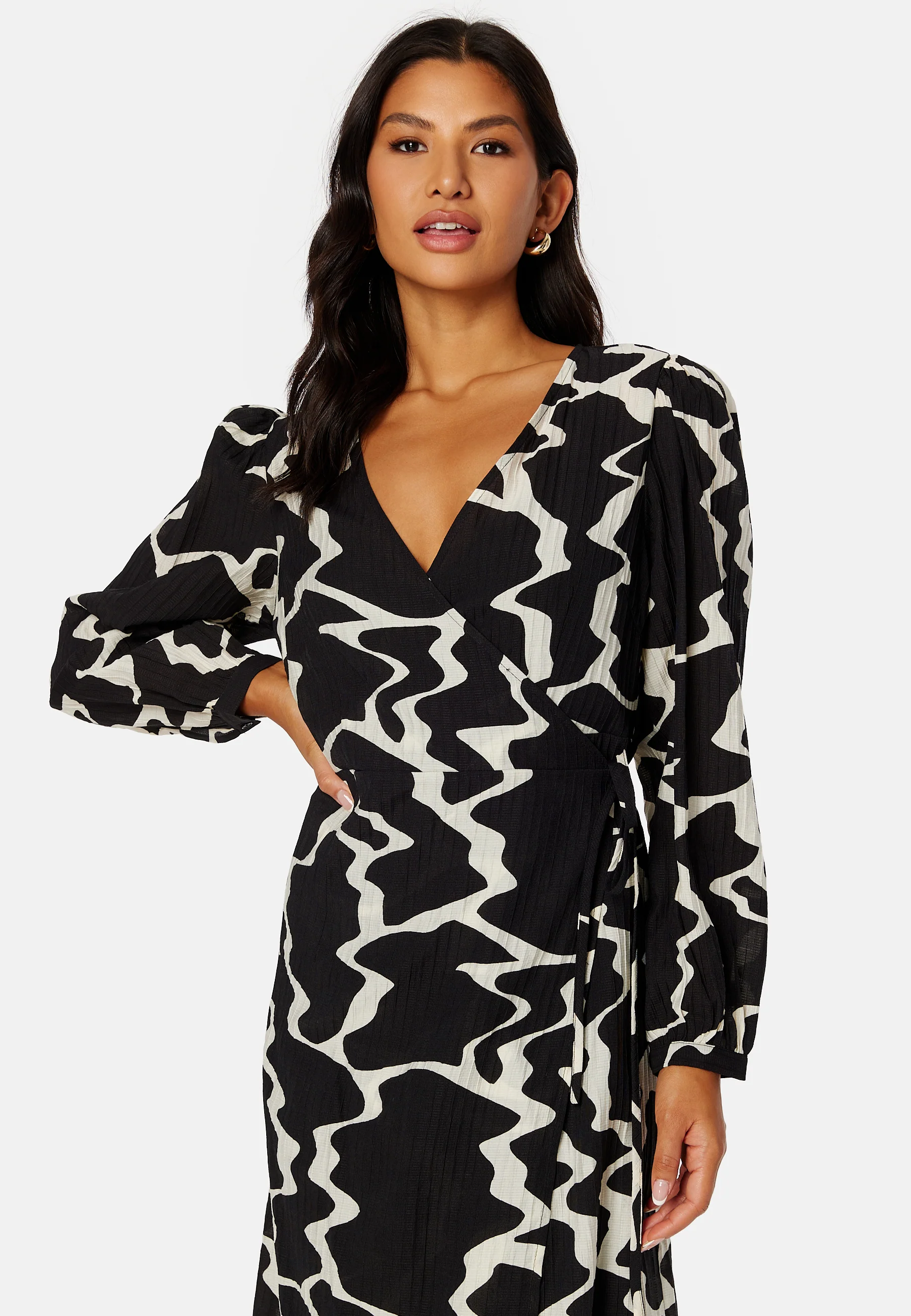 Vanja L/S Wrap Dress - Image 3
