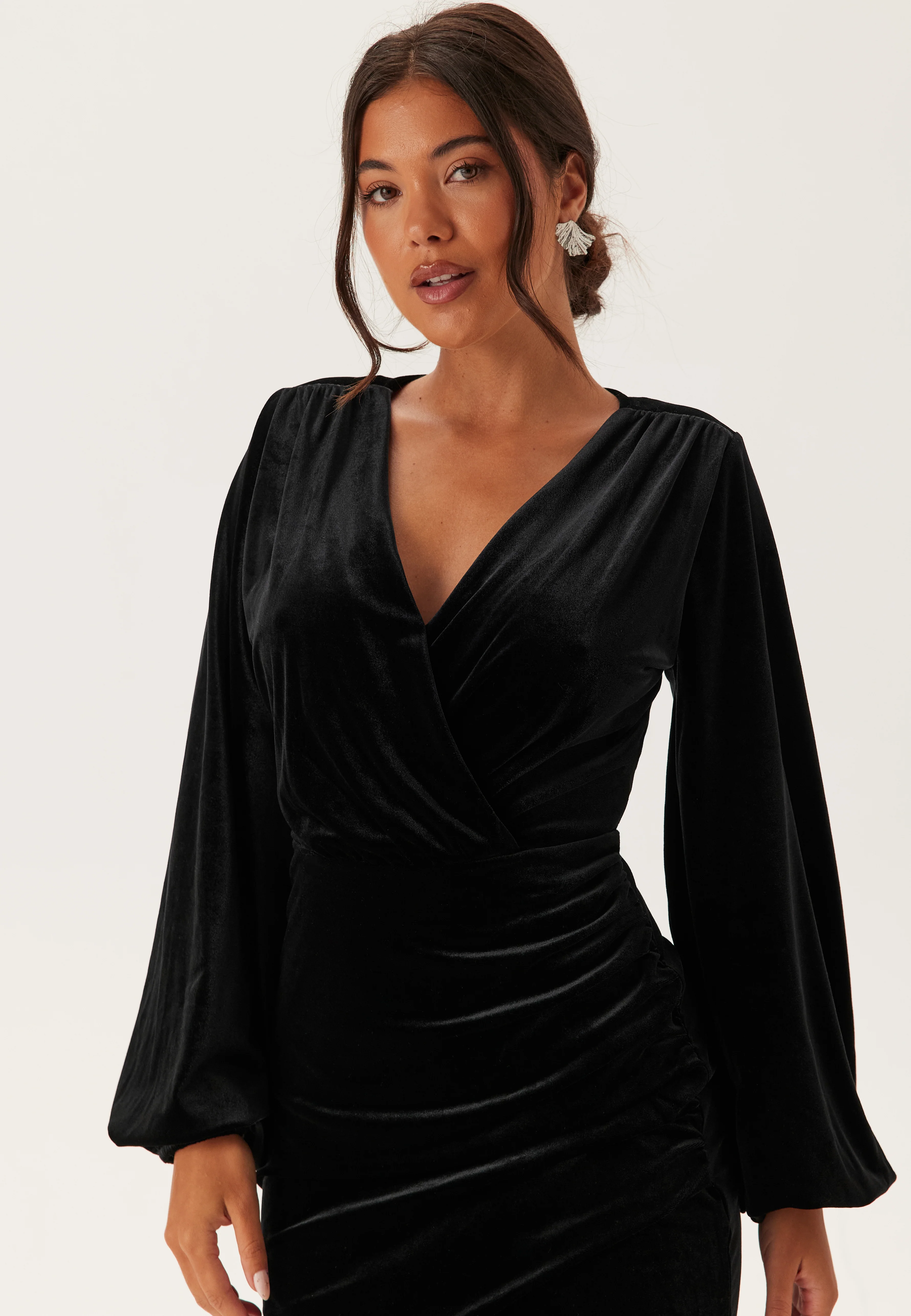 Velvet Wrap Dress - Image 5
