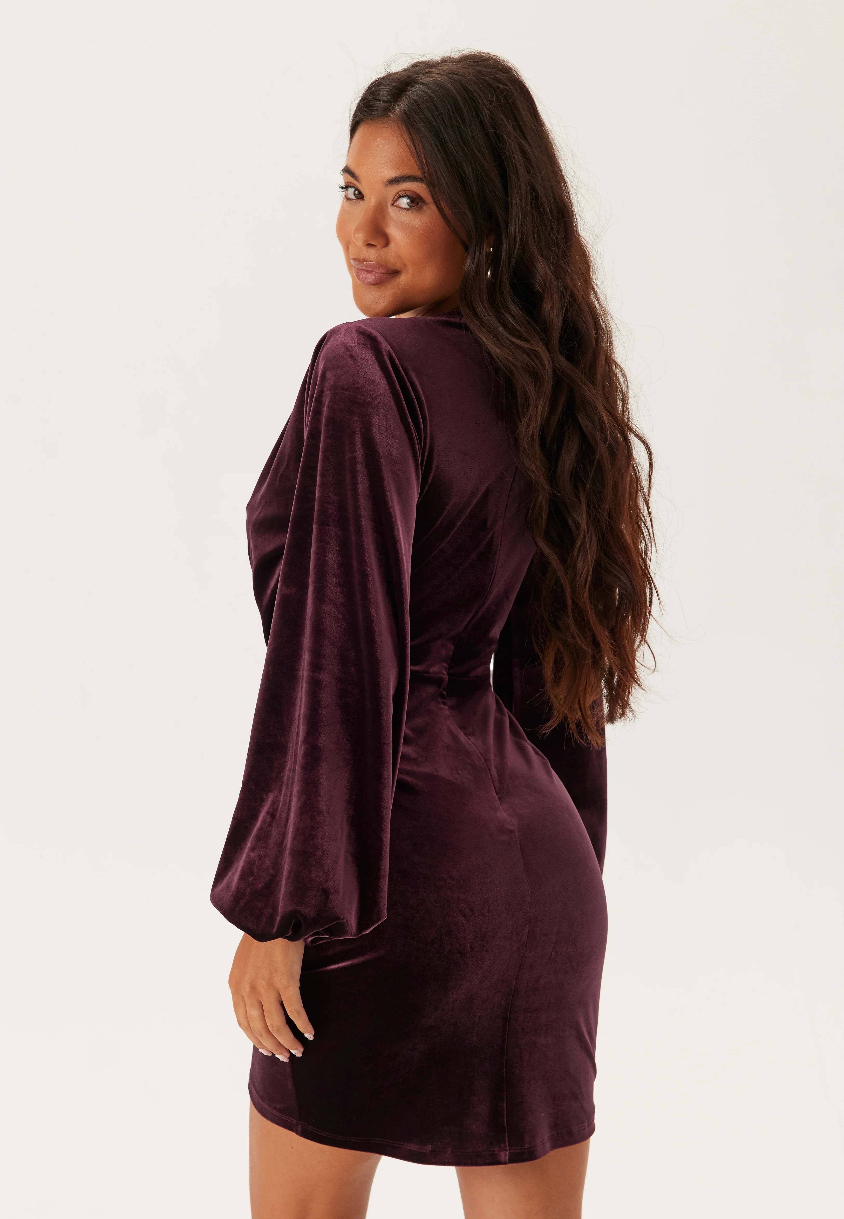 Velvet Wrap Dress - Image 4