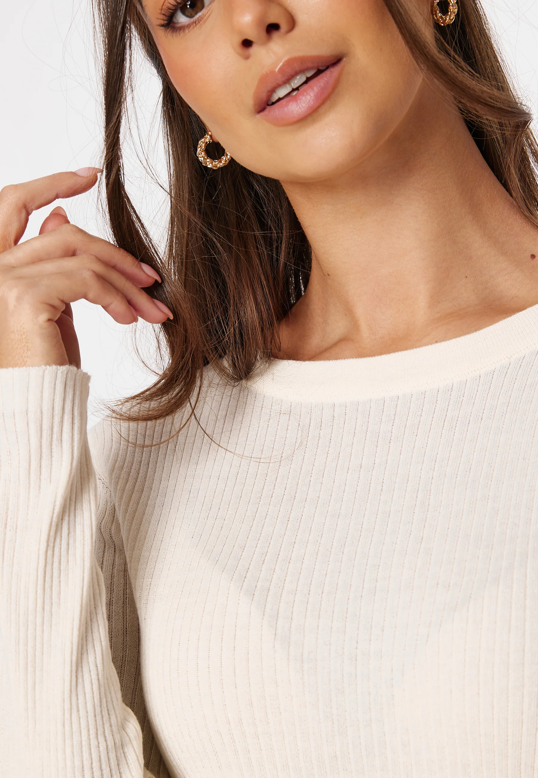 Viabella Rib L/S Knit Top - Image 4