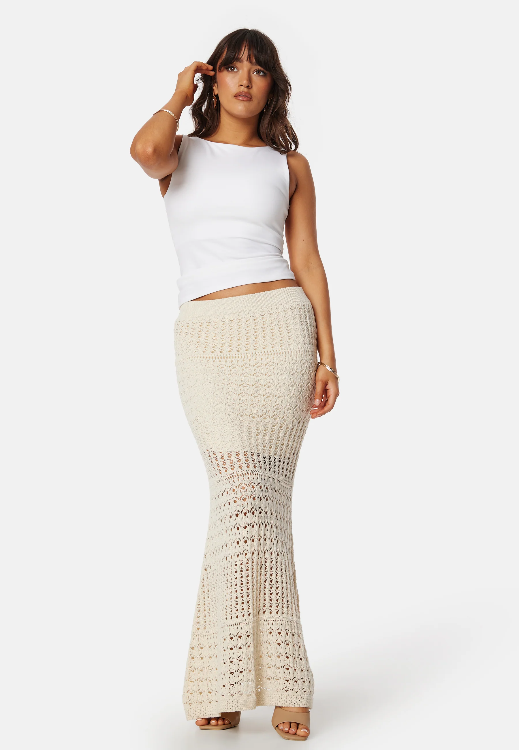 Vibella High Waist Ankle Knit Skirt - Image 3