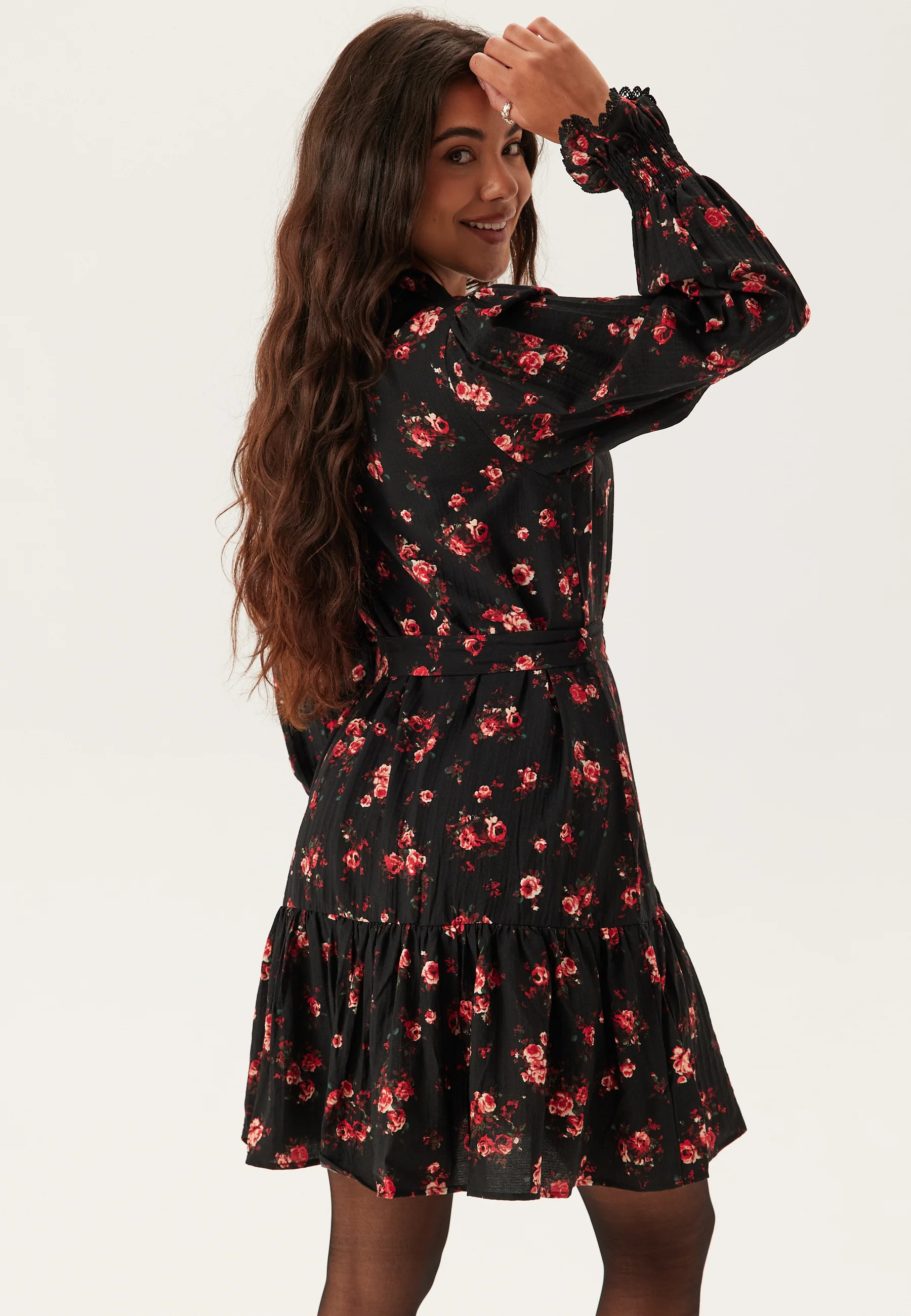 Viclo Rose Ls Shirt Dress - Image 3