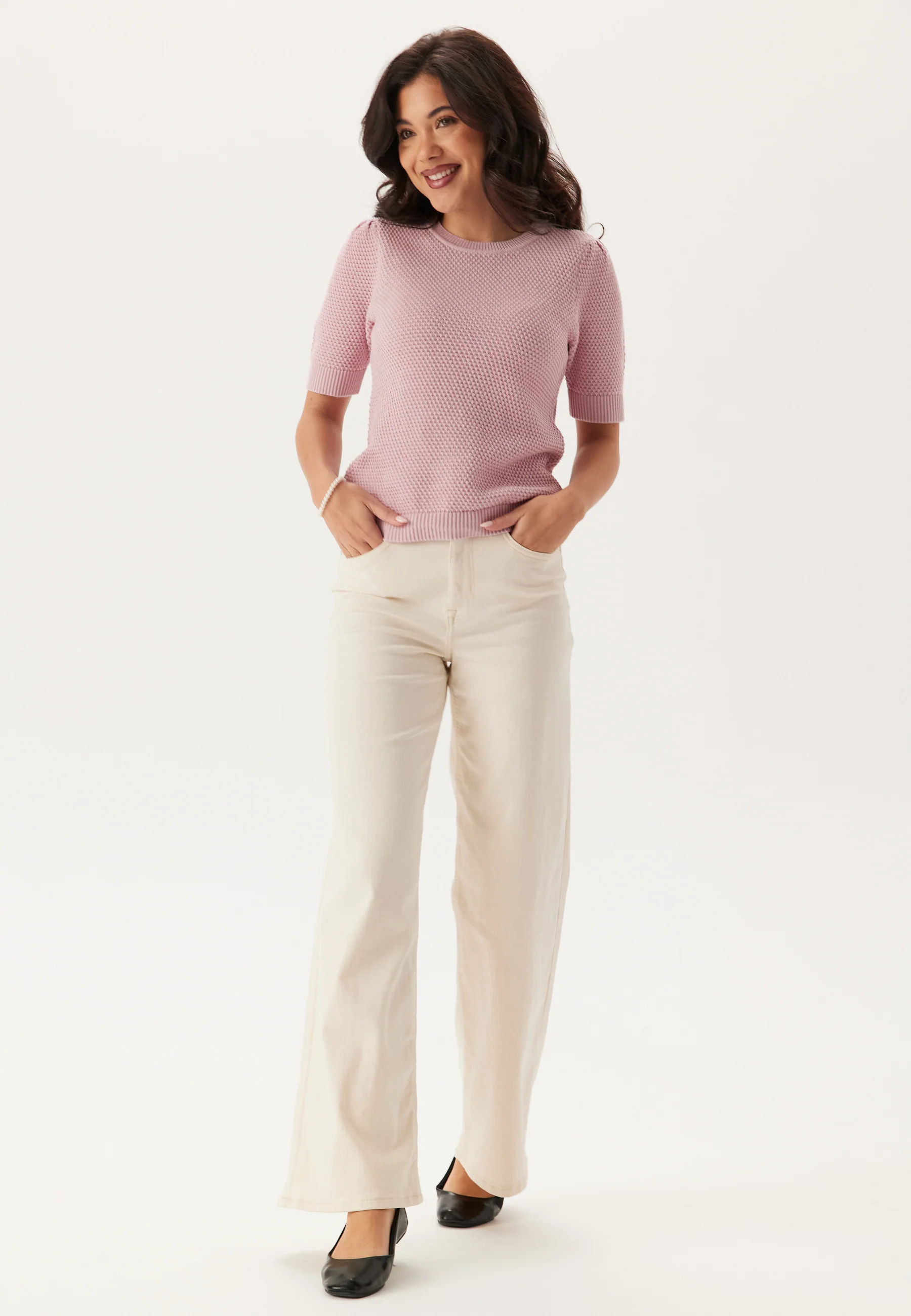 Vidalo O-Neck S/S knit top - Image 3