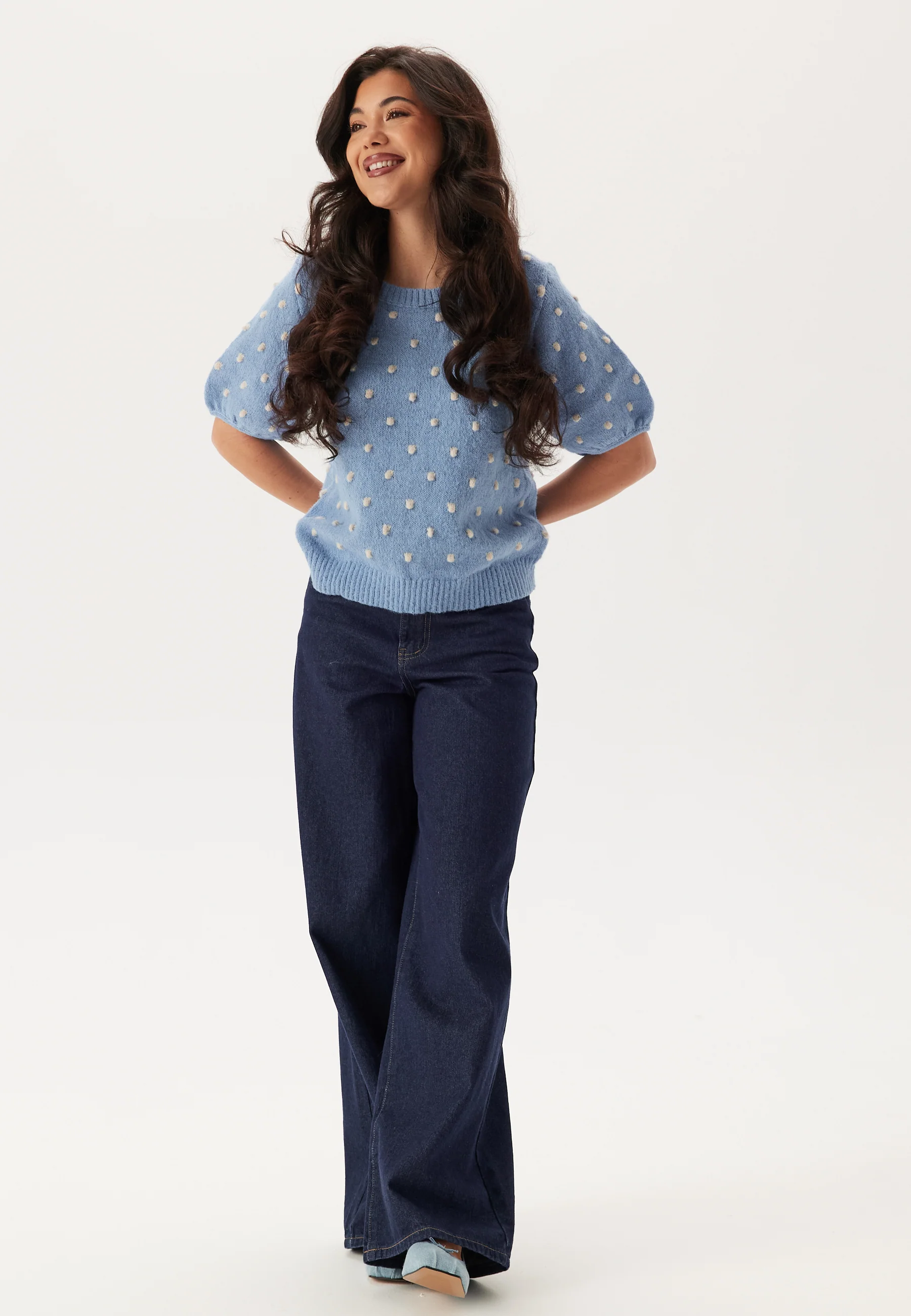 Vidottie 2/4 SLEEVE KNIT TOP S - Image 3