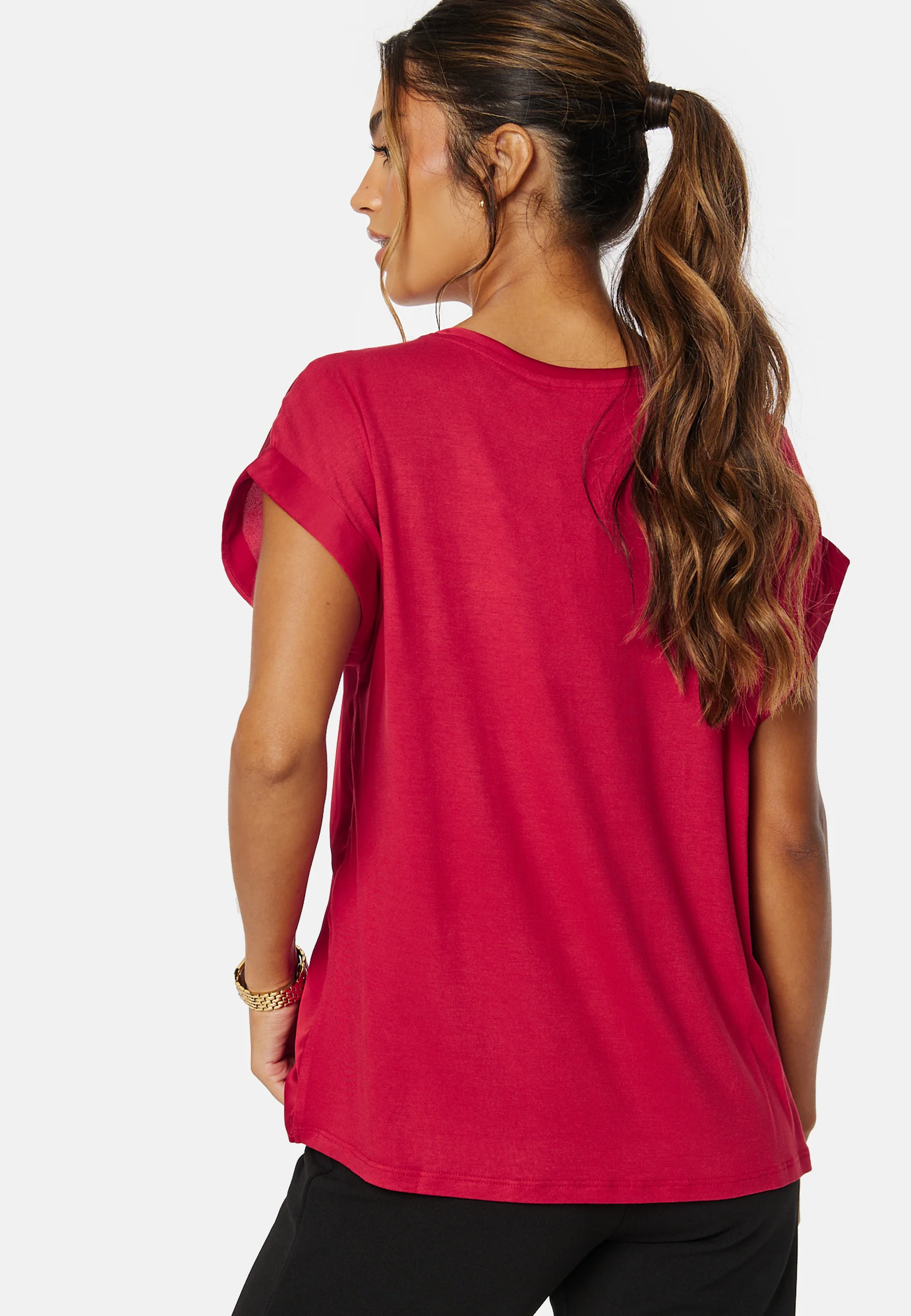 Viellette S/S Satin Top - Image 2