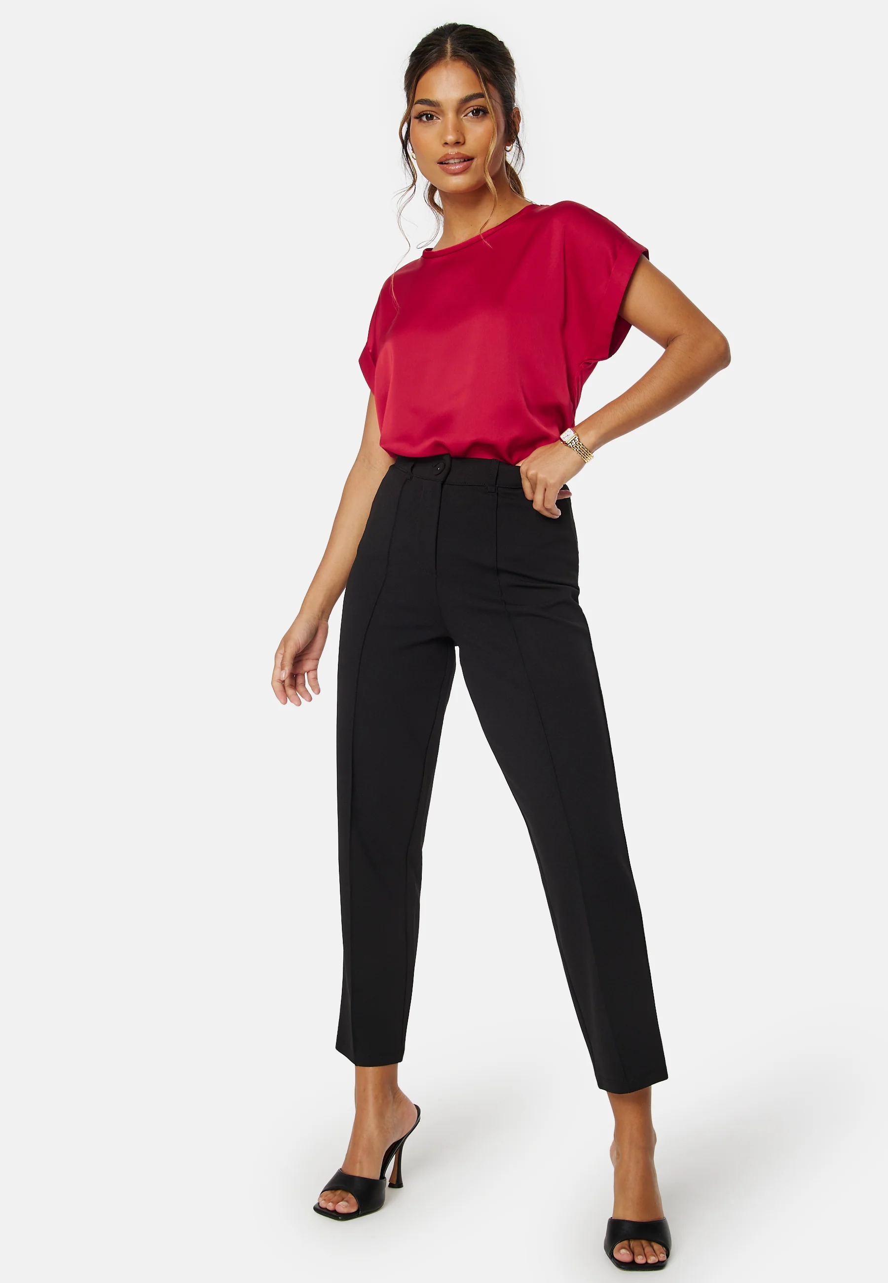 Viellette S/S Satin Top - Image 3