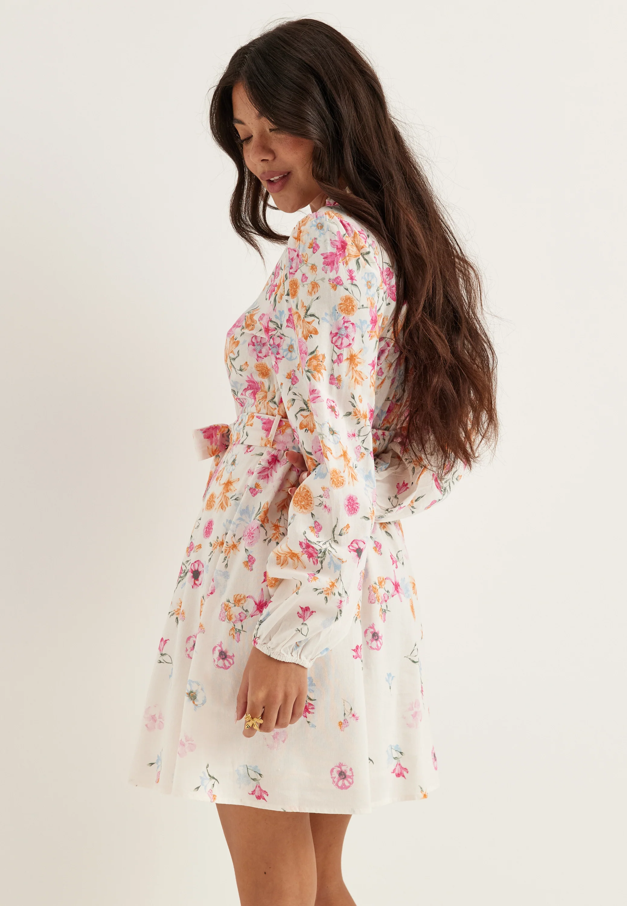 Vielma O-neck L/S SHORT DRESS - Image 2
