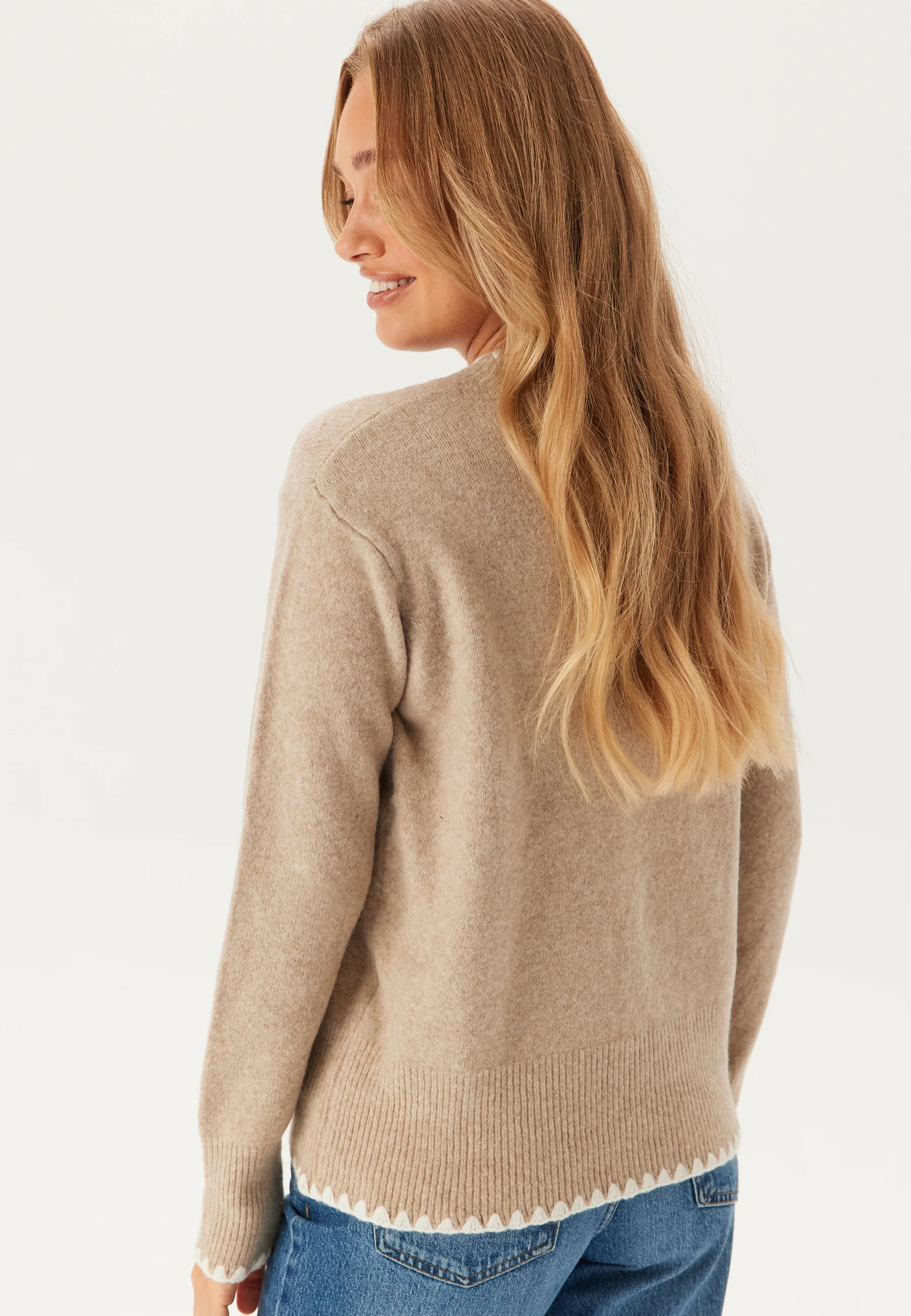 Vihefna Stitch Detail Knit Top - Image 2
