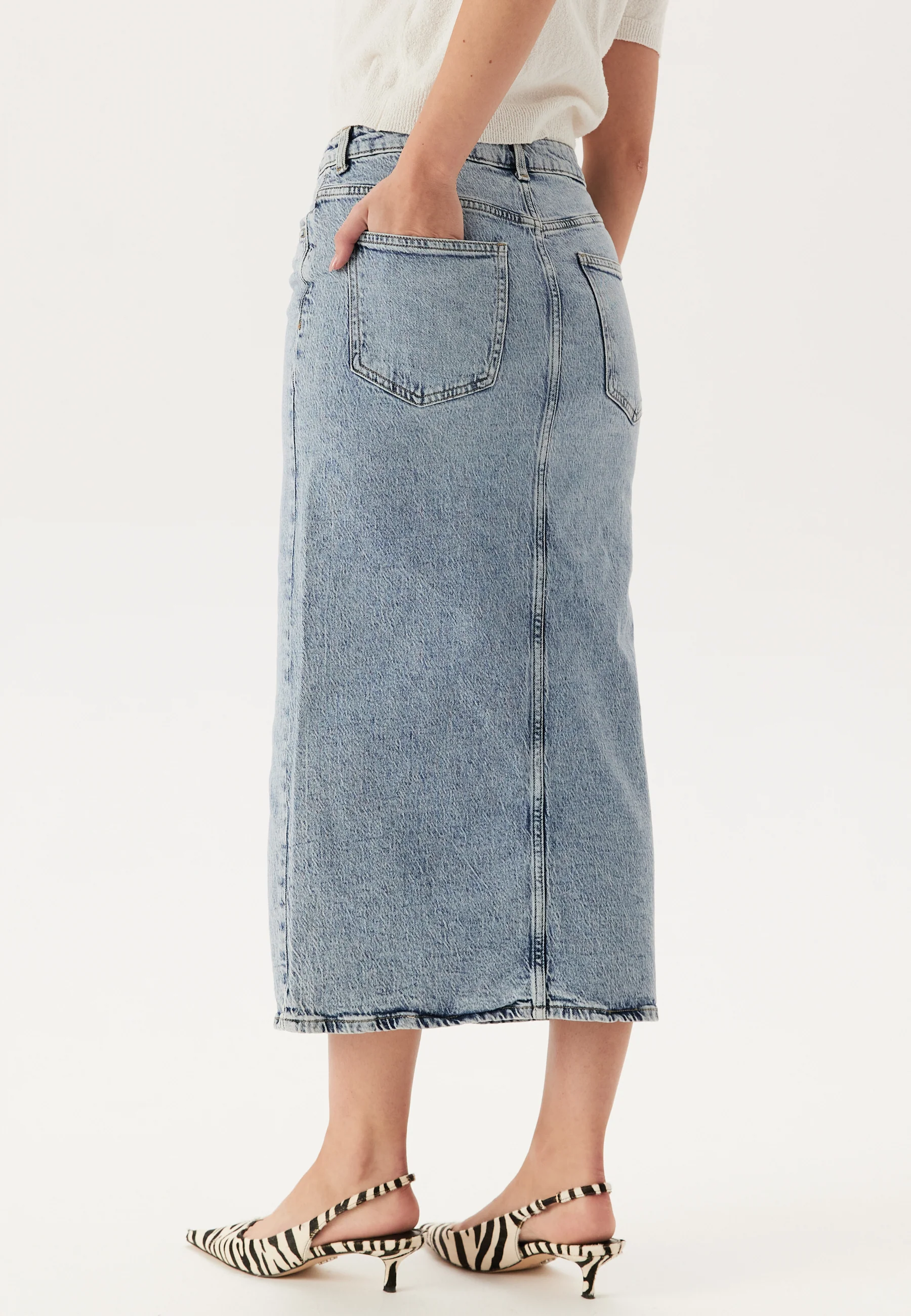 Vijaf Hw Midi Denim Skirt-noos - Image 2