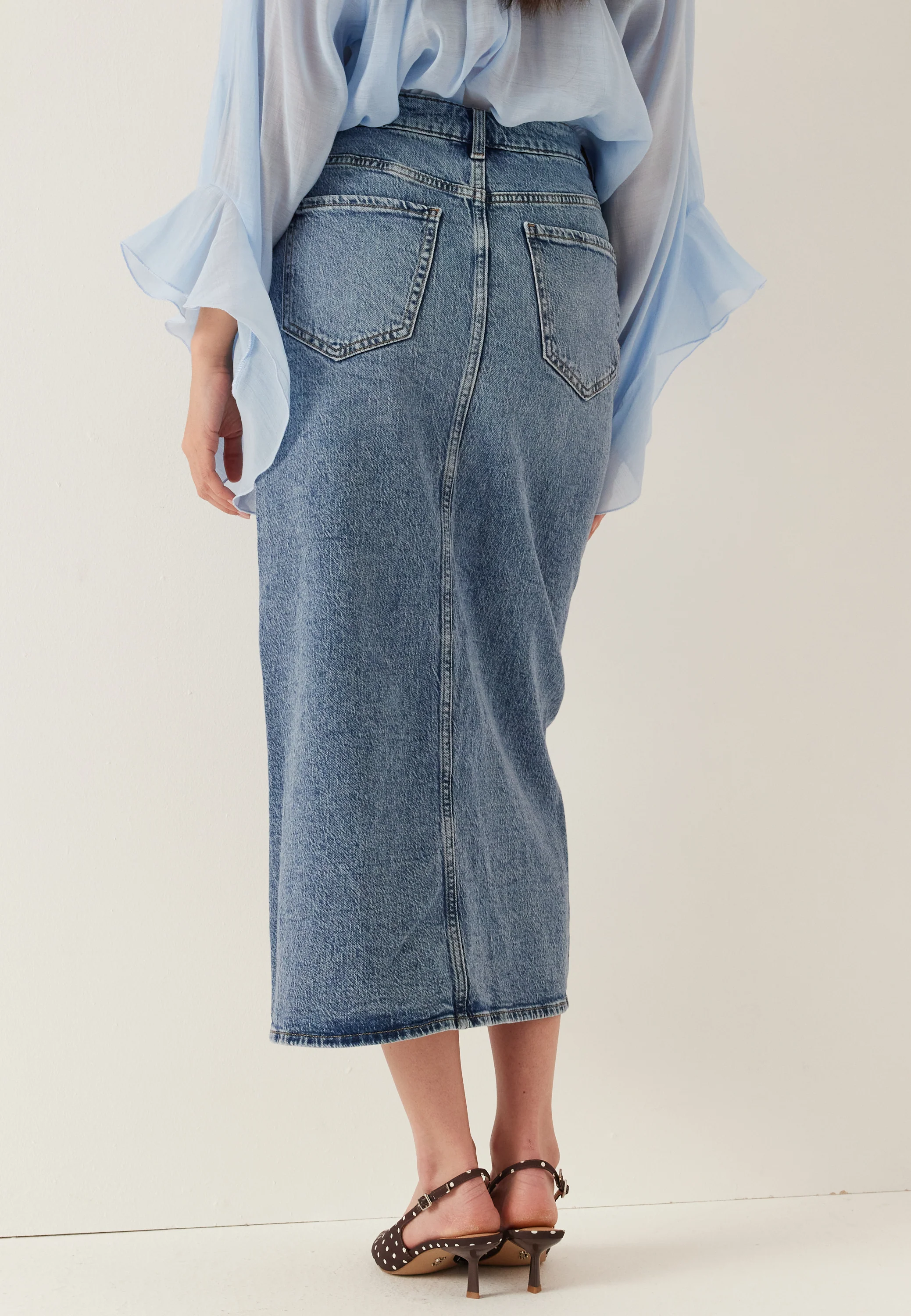 Vijaf Hw Midi Denim Skirt-noos - Image 3