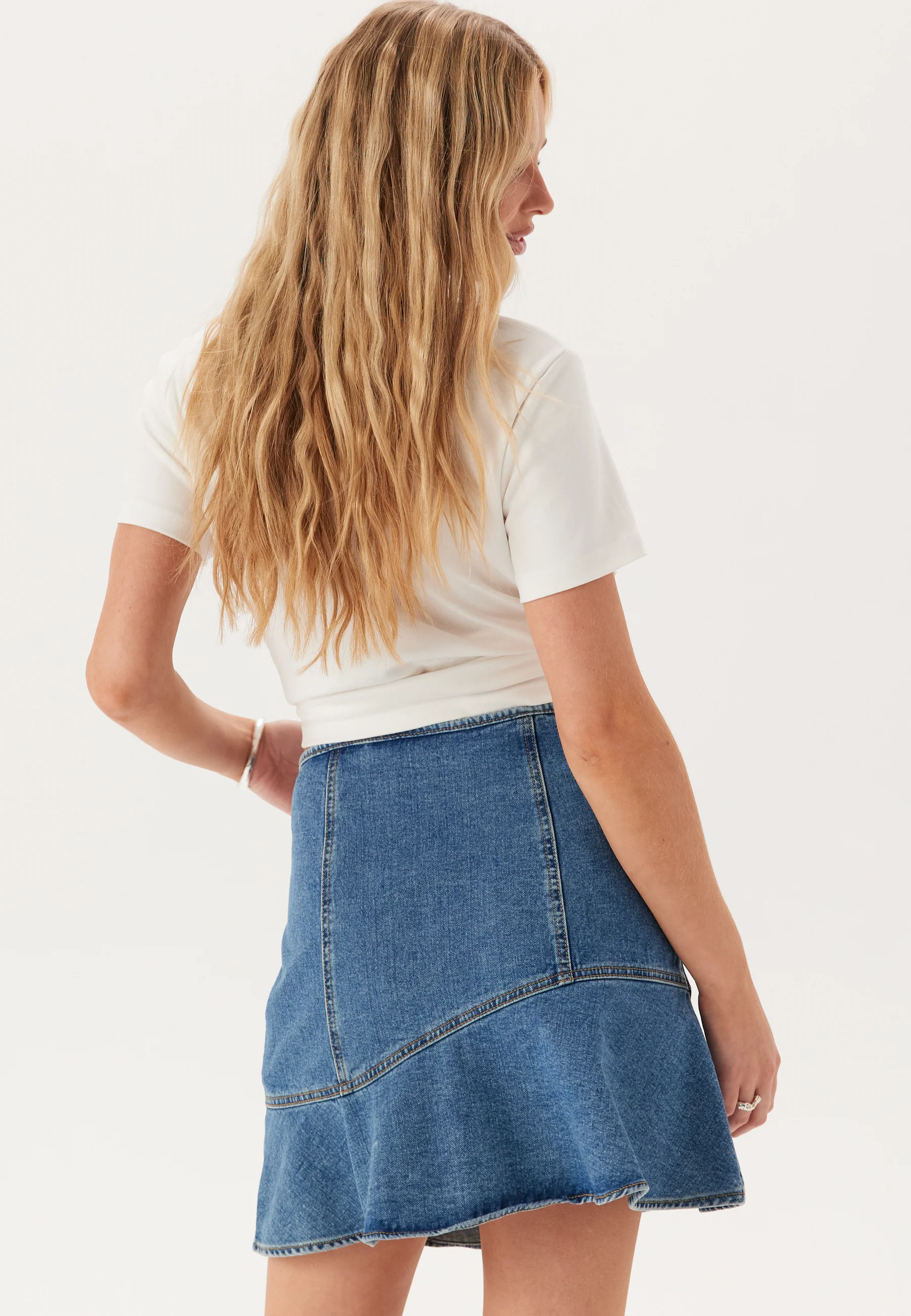 Vijessie Rw Short Denim Skirt - Image 2