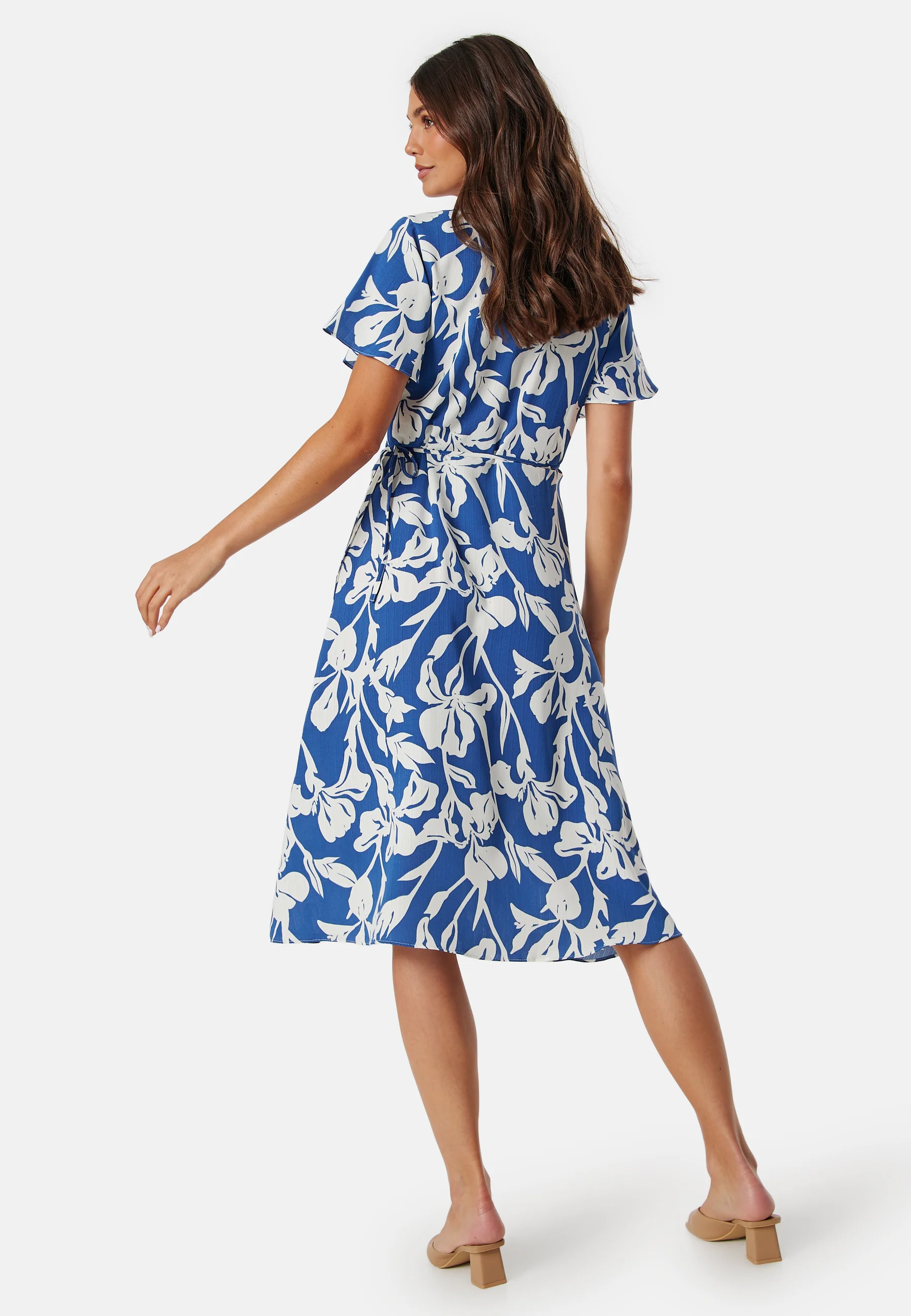 Vilovie S/S Wrap Midi Dress - Image 2