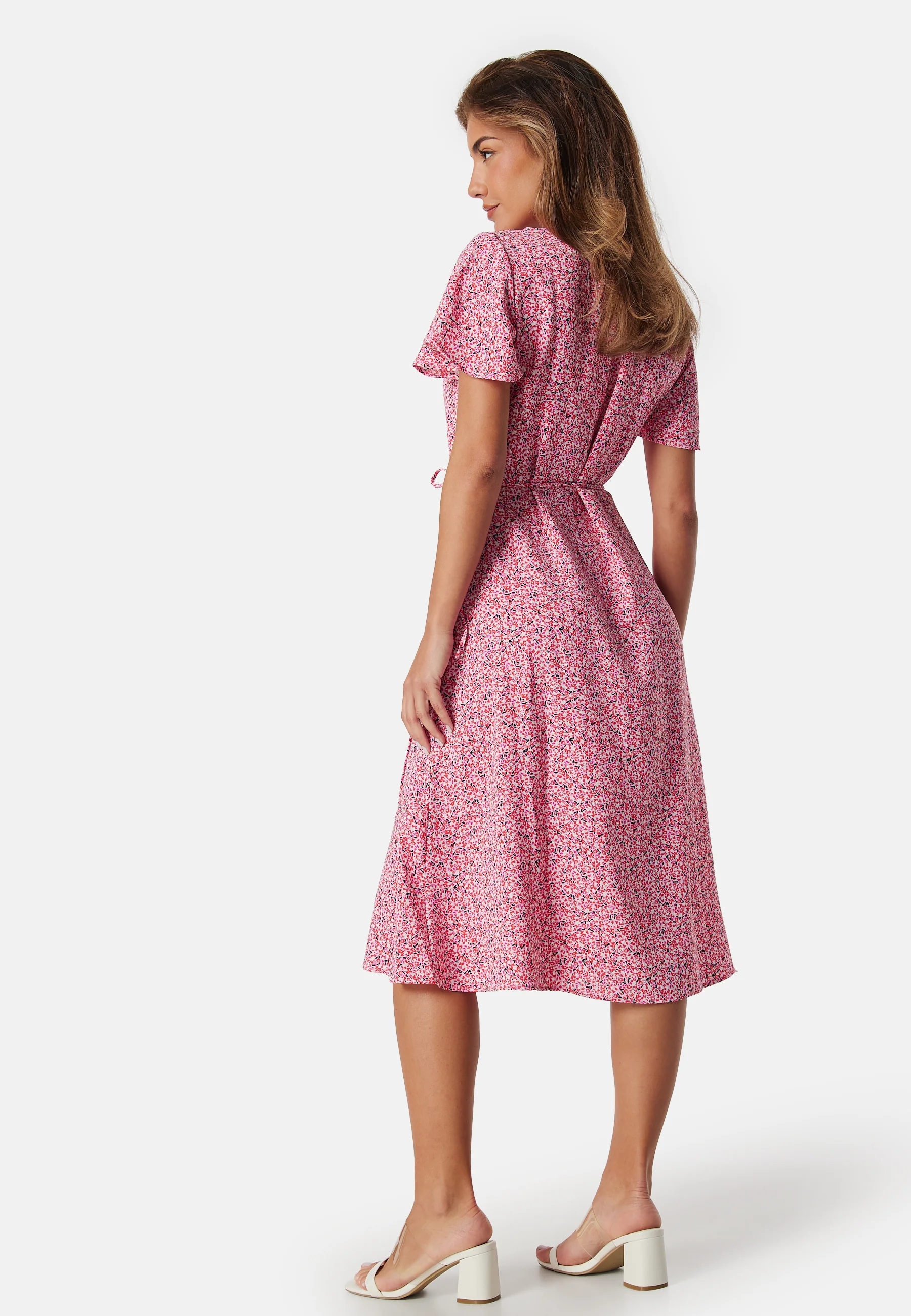 Vilovie S/S Wrap Midi Dress - Image 2