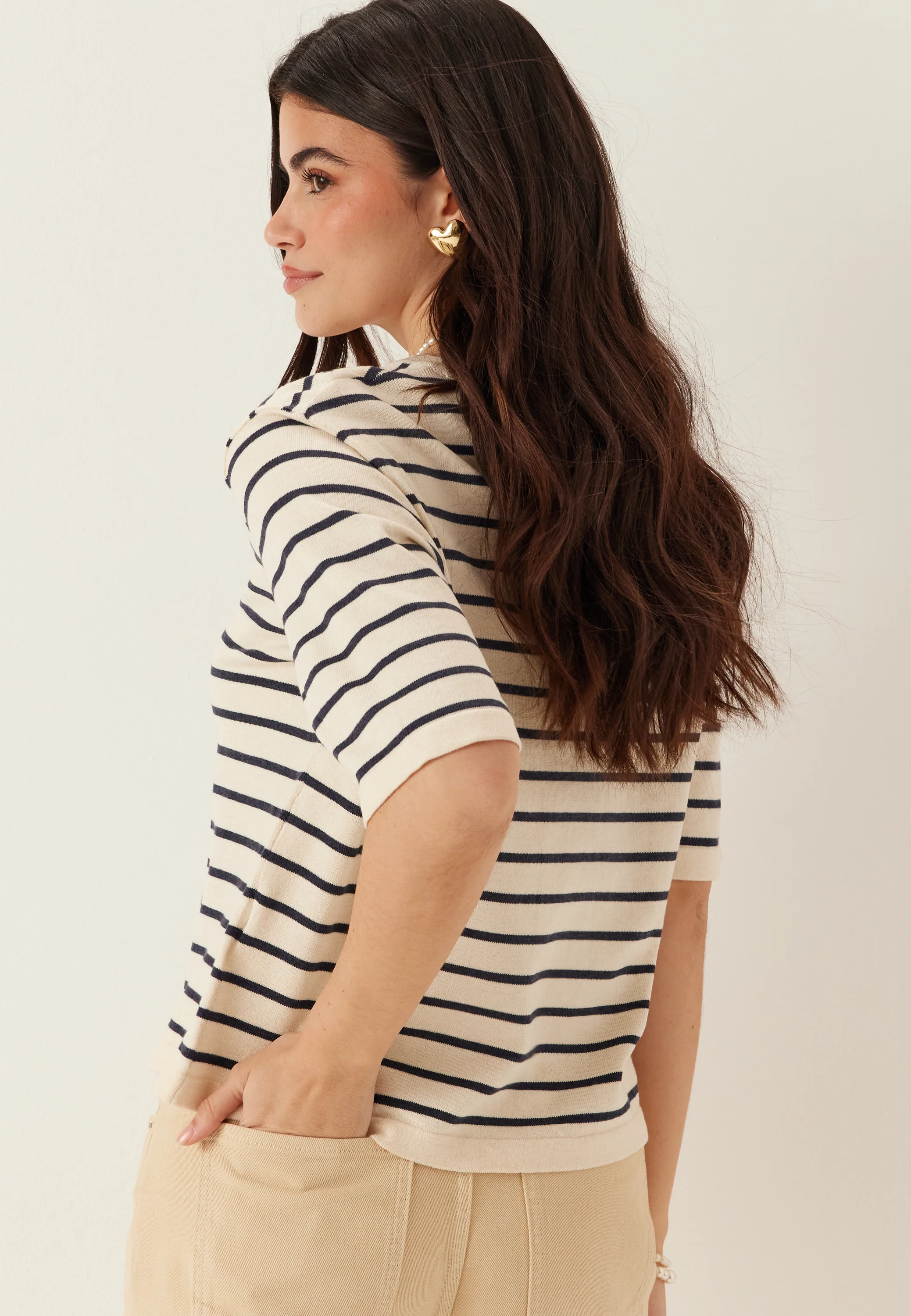 Vimalu O-neck 2/4 KNIT TOP - Image 2