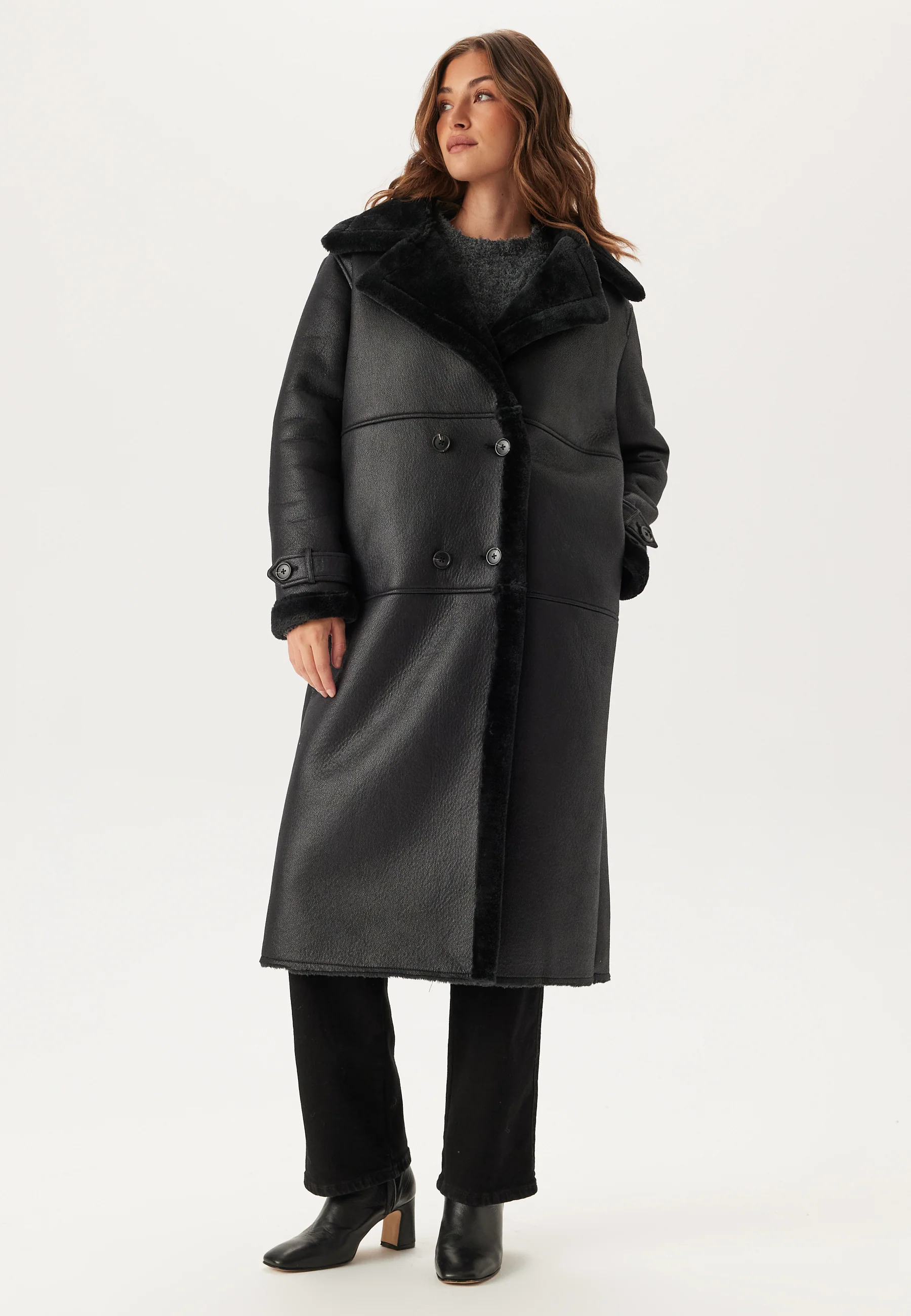 Vimella Long Sherling Coat - Image 4