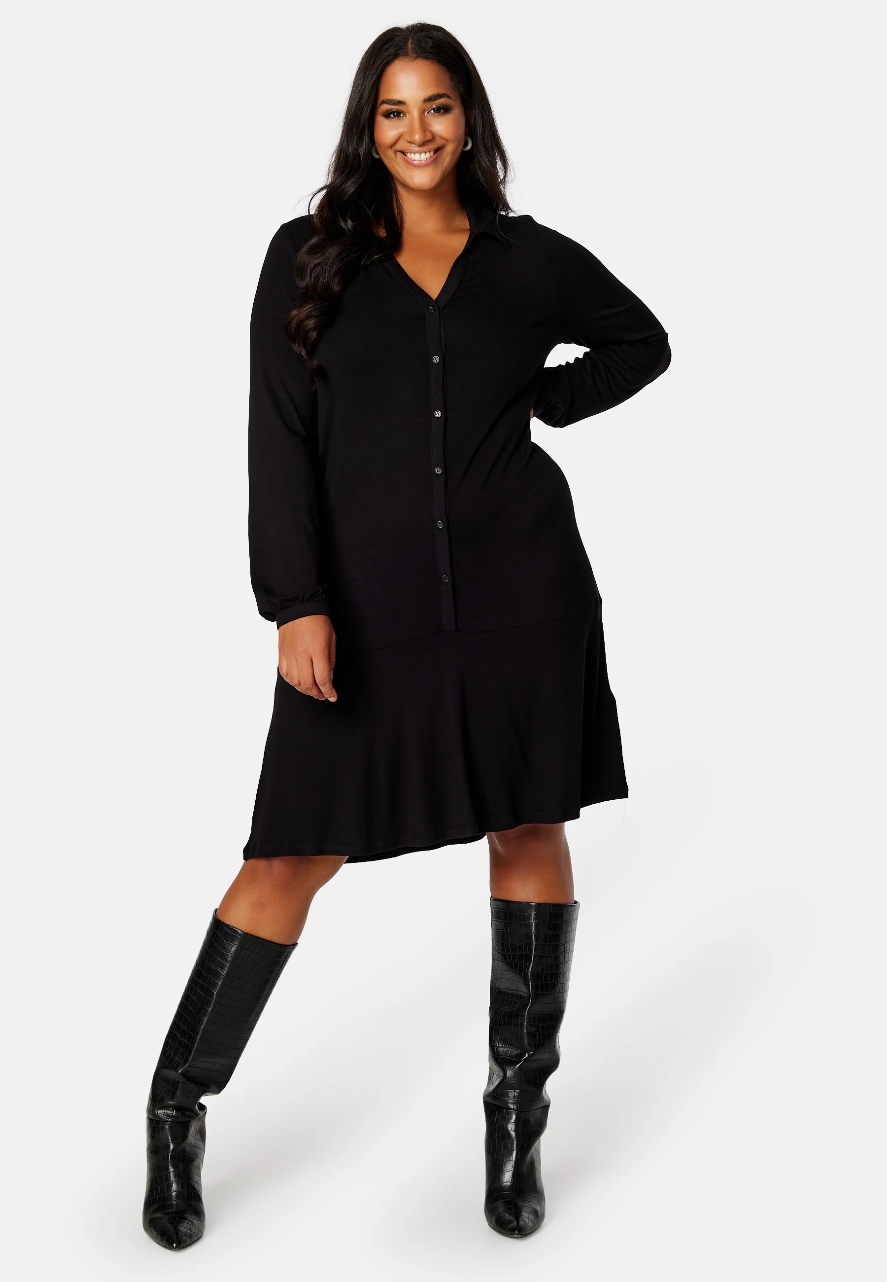 Viola button dress - Image 4