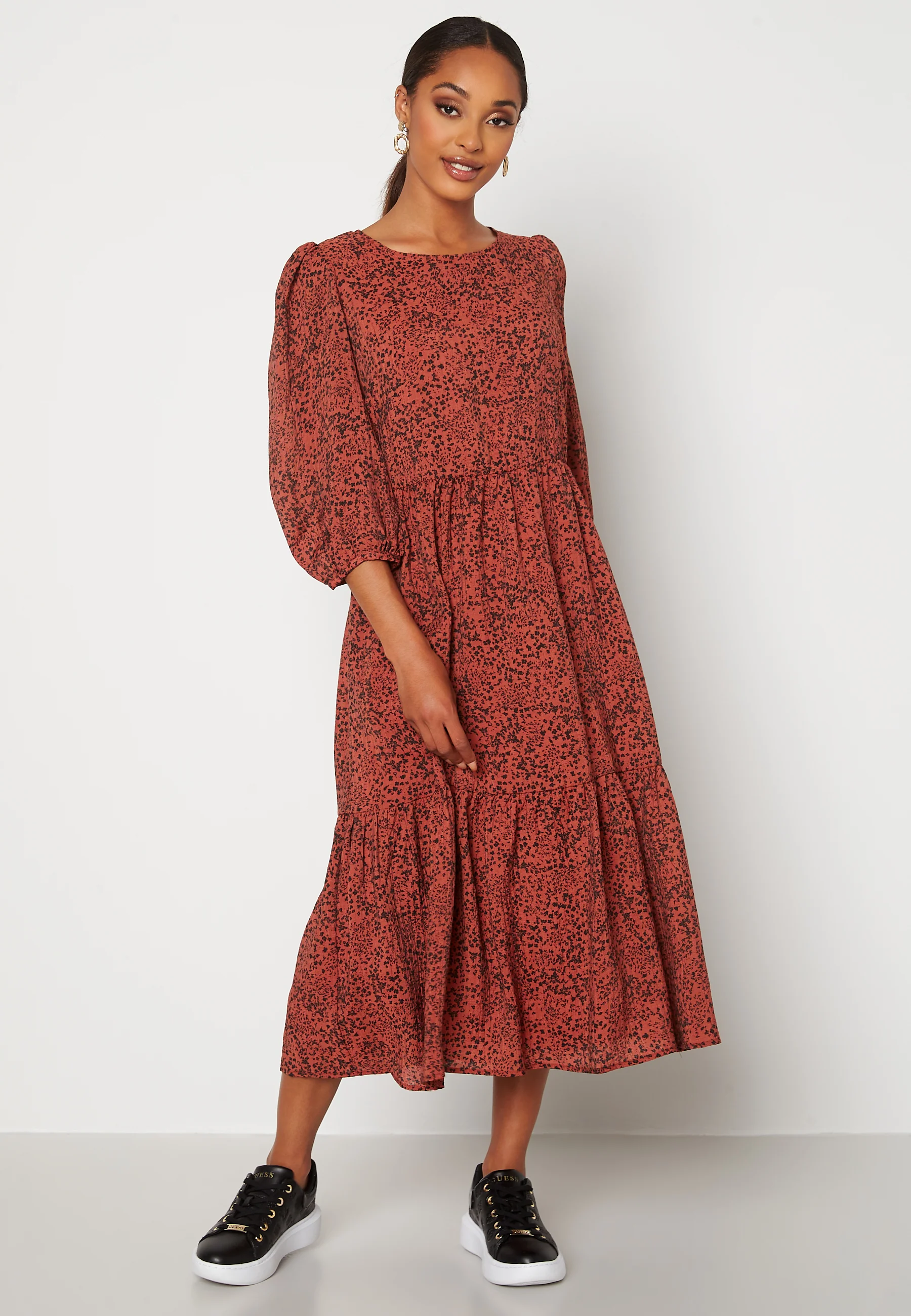 Viole 3/4 Midi Dress