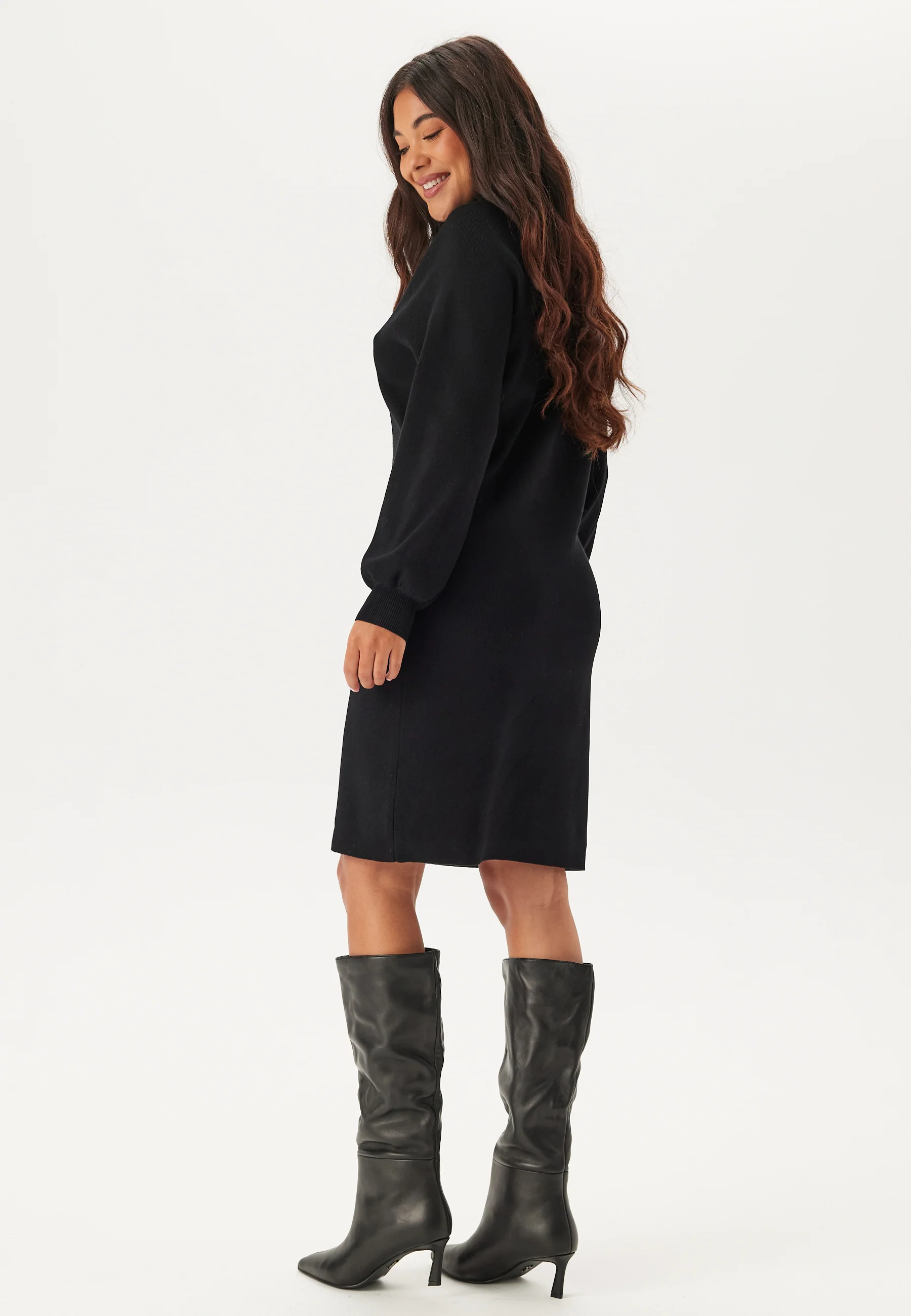 Viostria Roll Neck L/S KNIT DR - Image 2