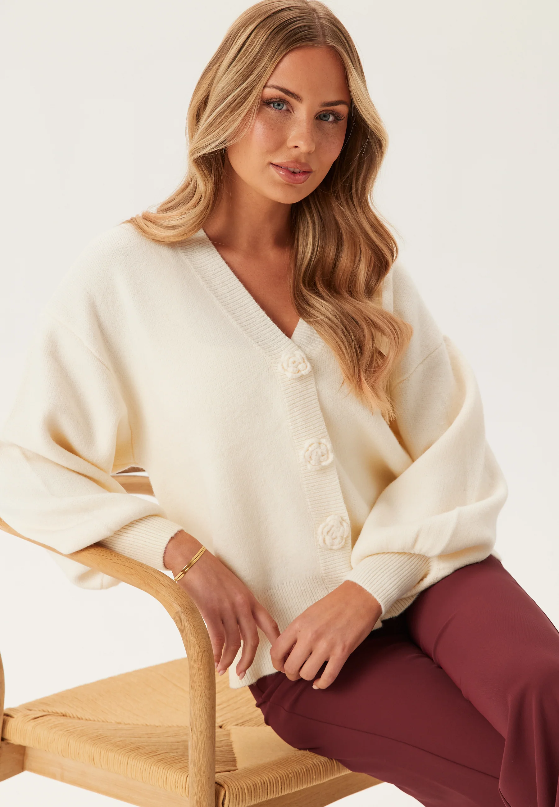 Viradia L/S ROSE CARDIGAN ROSE - Image 2