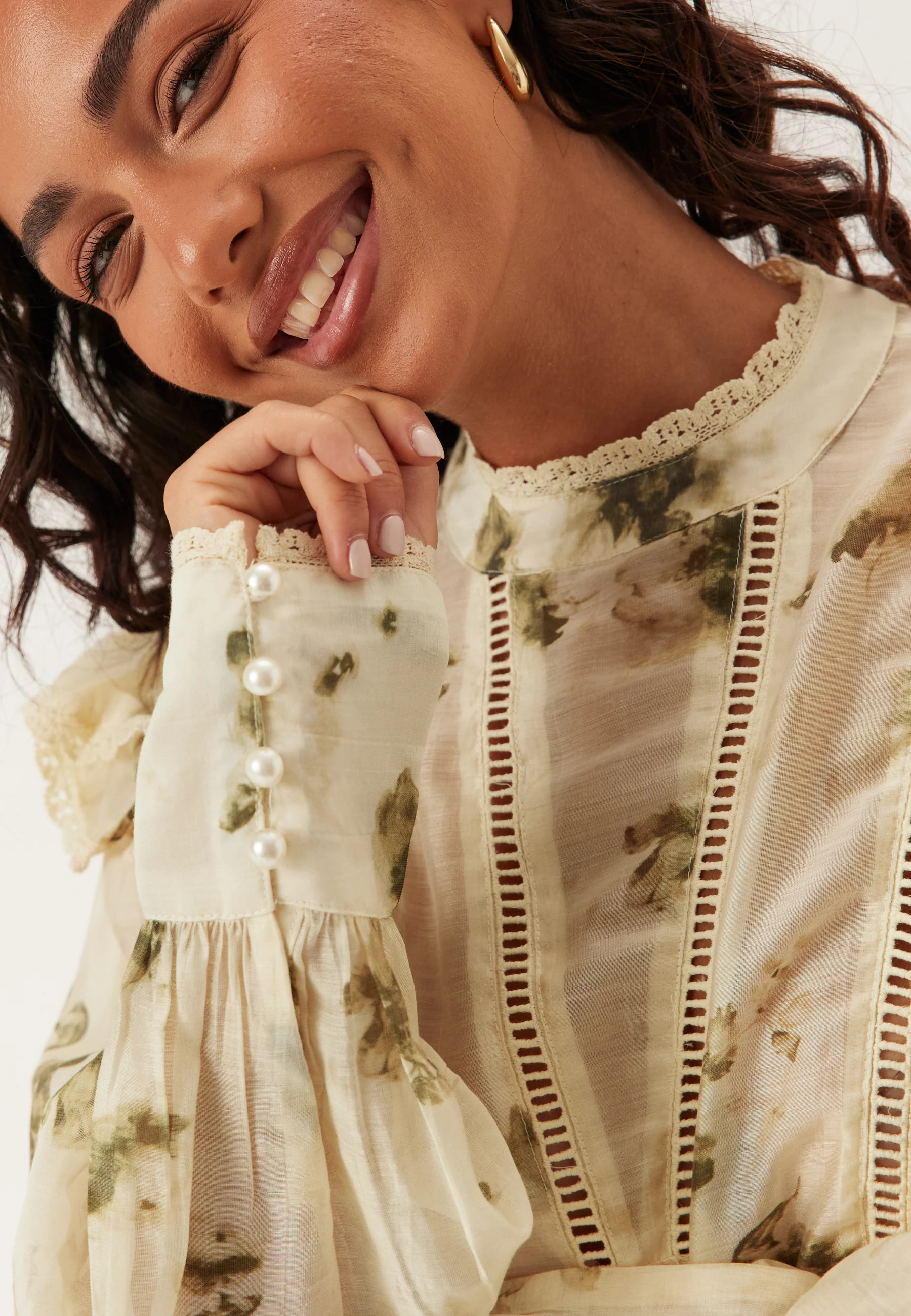 Viremo L/S FRILL TOP FRILL TOP - Image 4