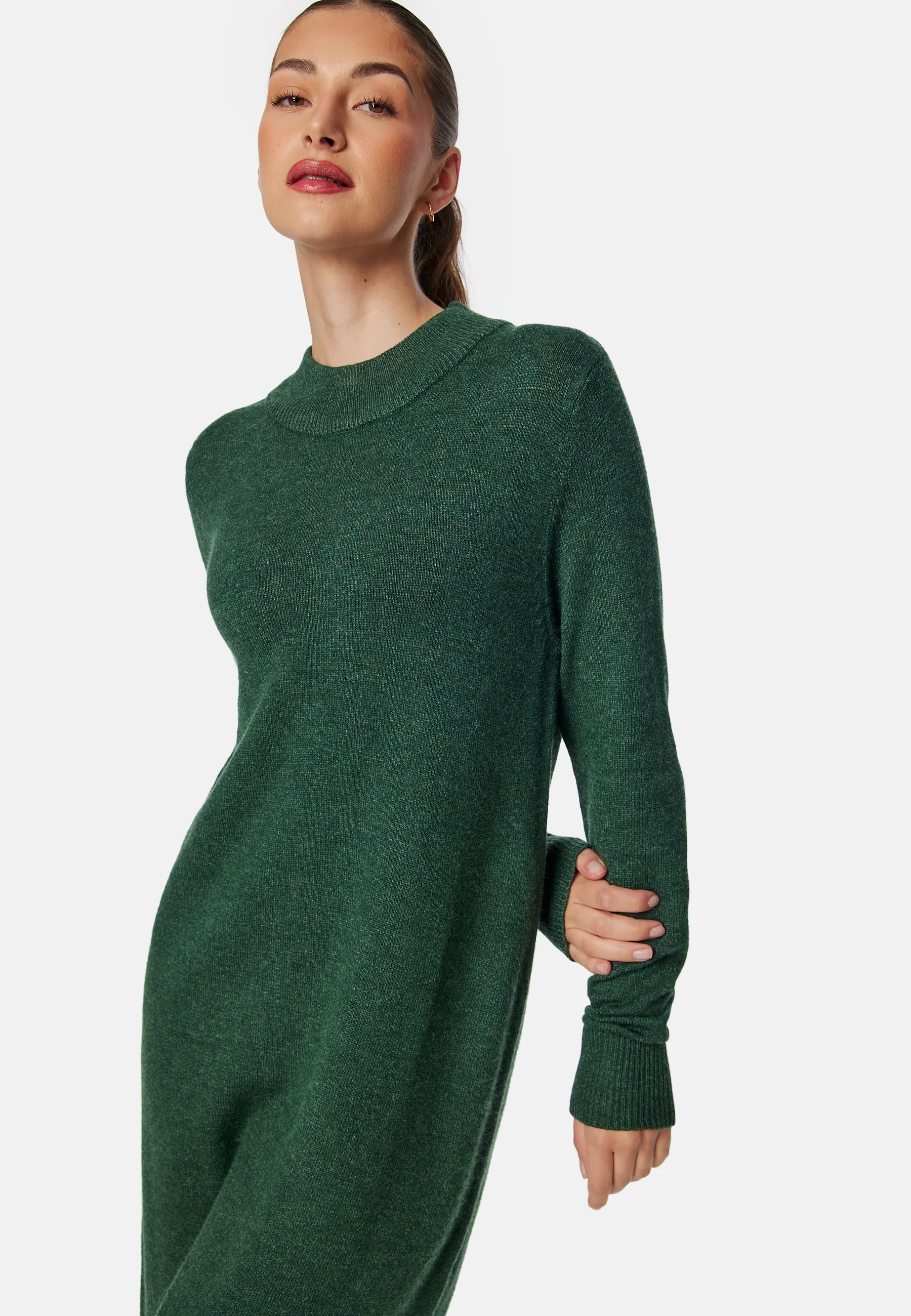 Viril Crew Neck Midi Dress - Image 3