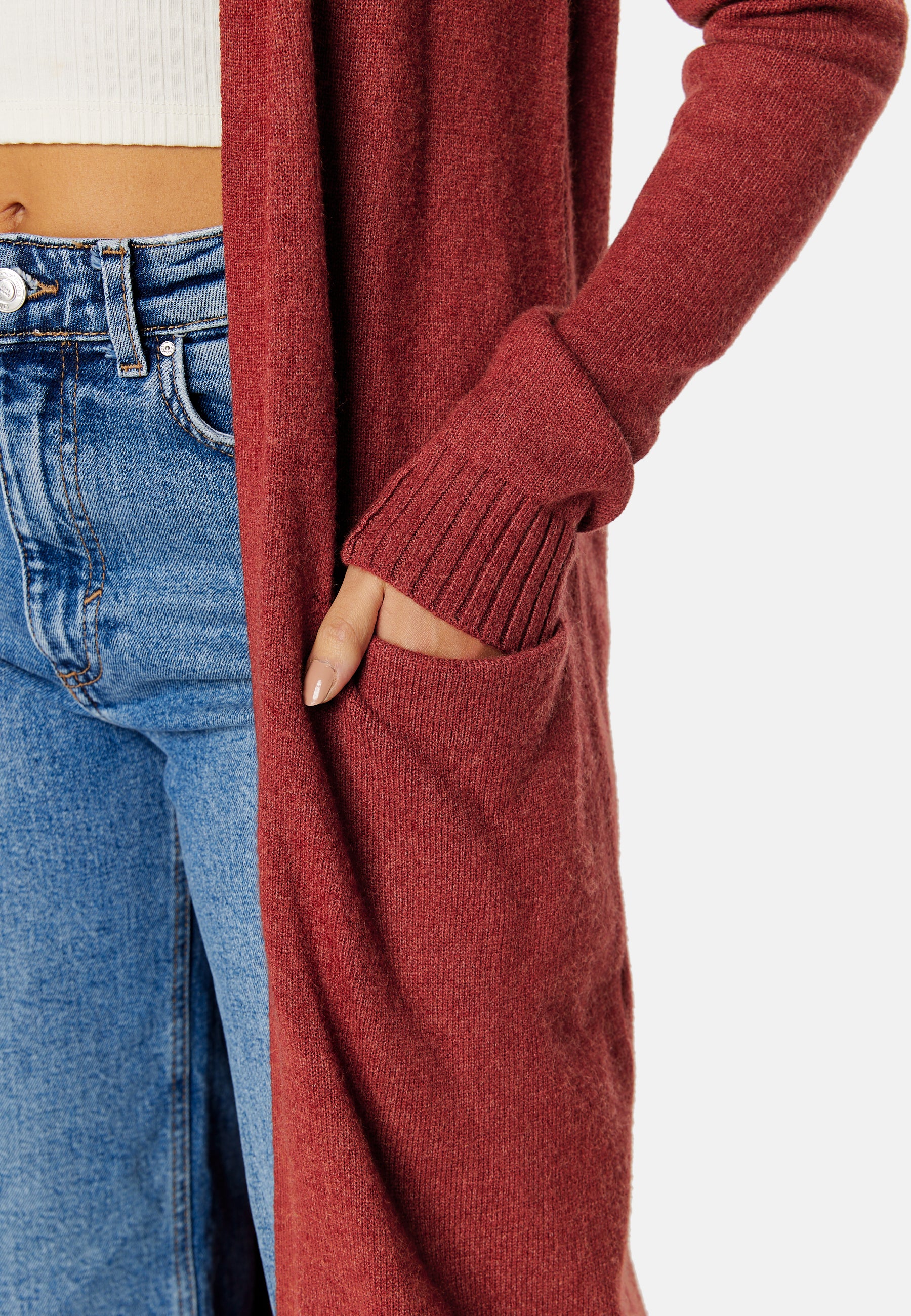 Viril Long Knit Cardigan - Image 4