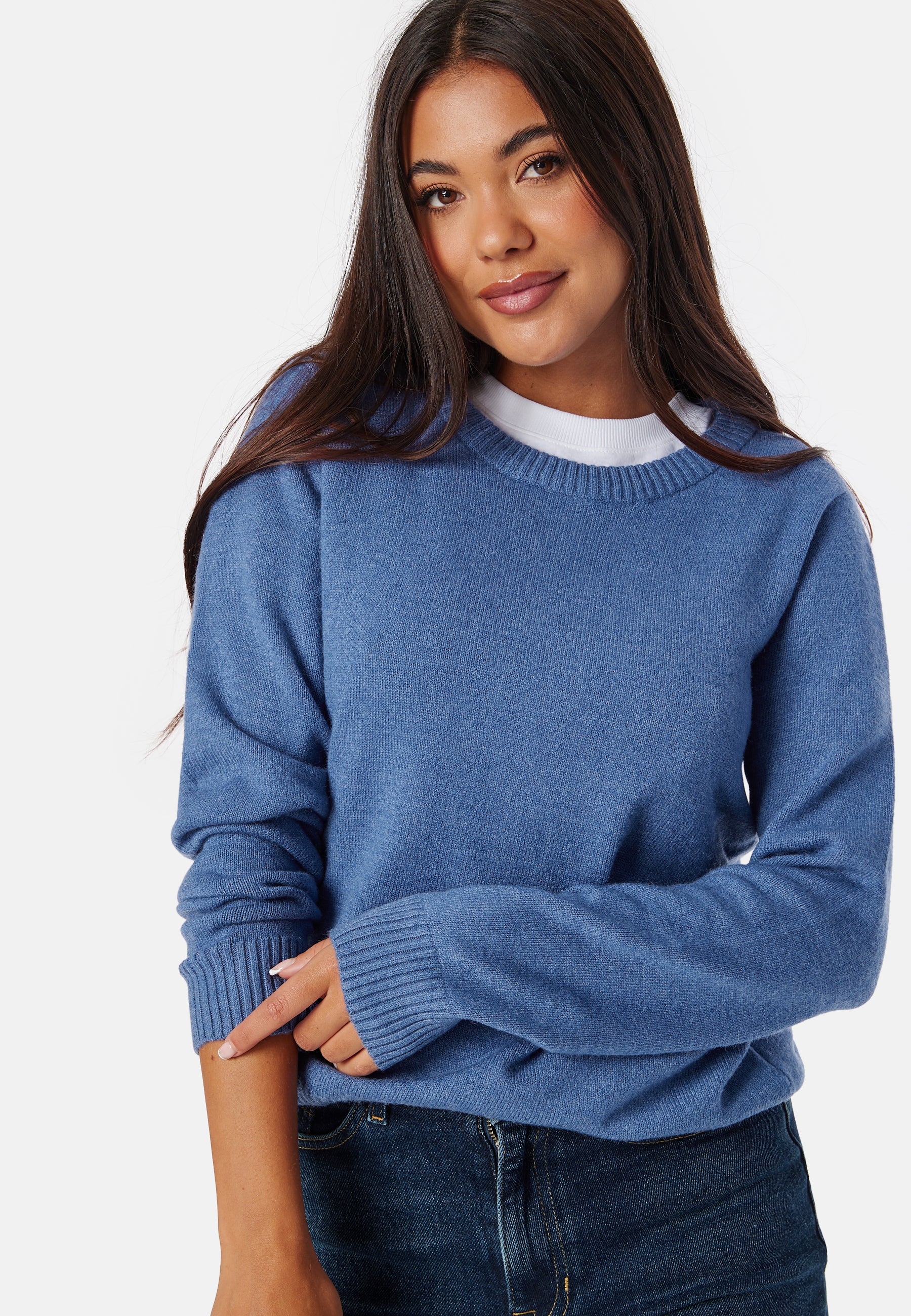 Viril O-neck L/S Knit Top