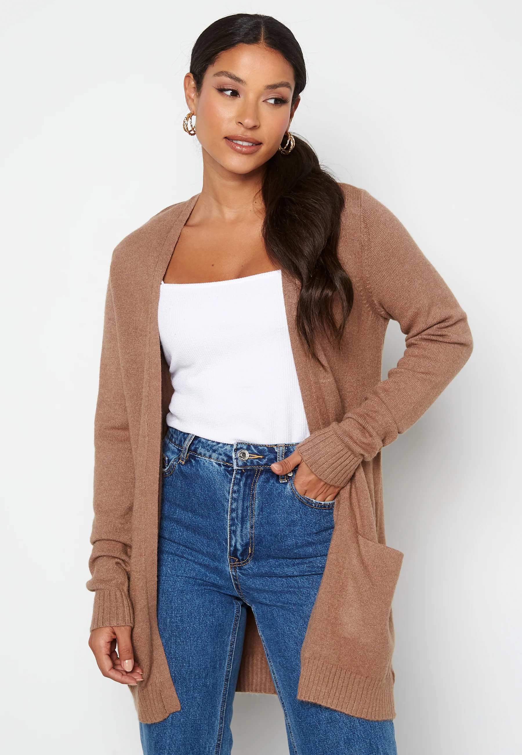 Viril Open L/S Knit Cardigan