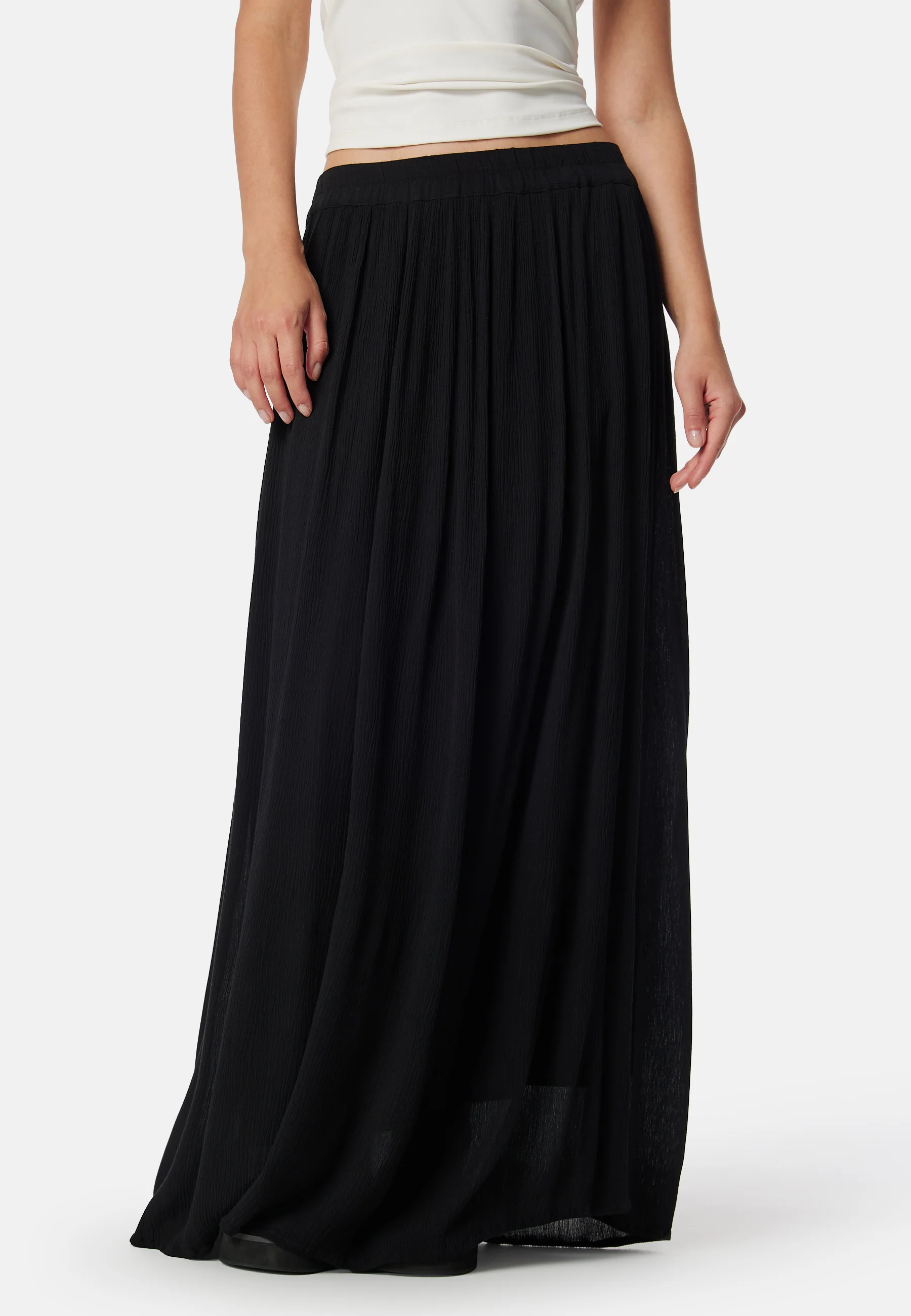 Viscose Crepe Maxi Skirt - Image 2