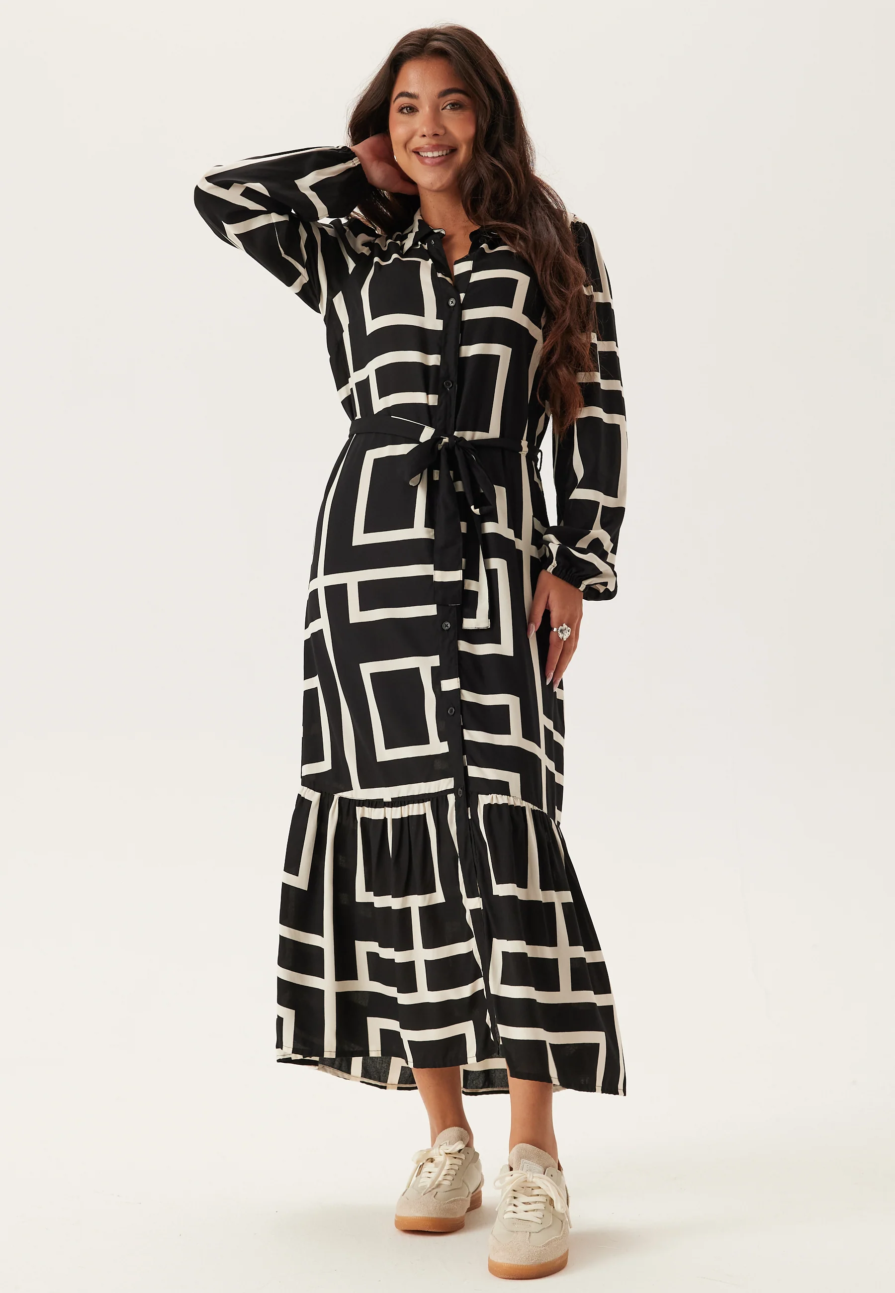 Viscose Long Sleeve Dress - Image 2